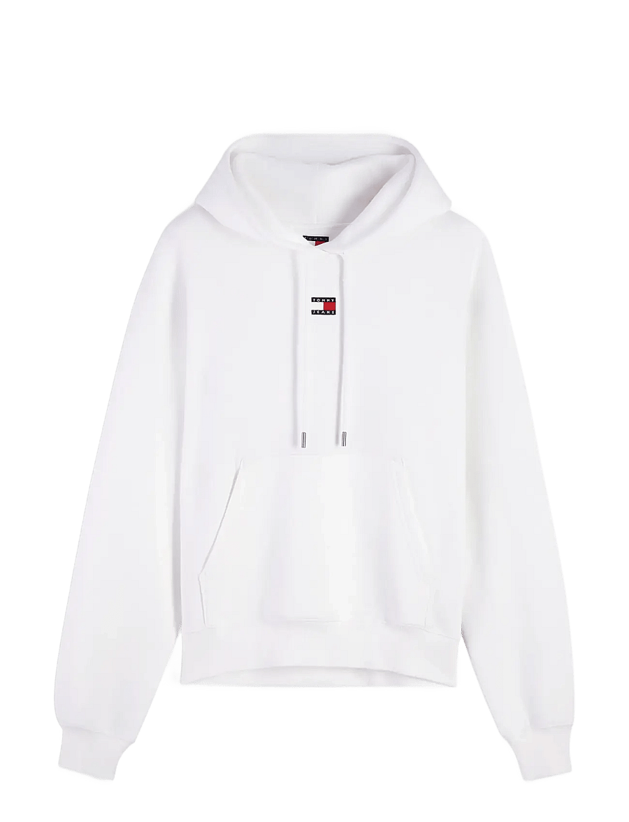 Tommy Jeans - TJW BADGE HOODIE EXT - hættetrøjer - ecru - 1