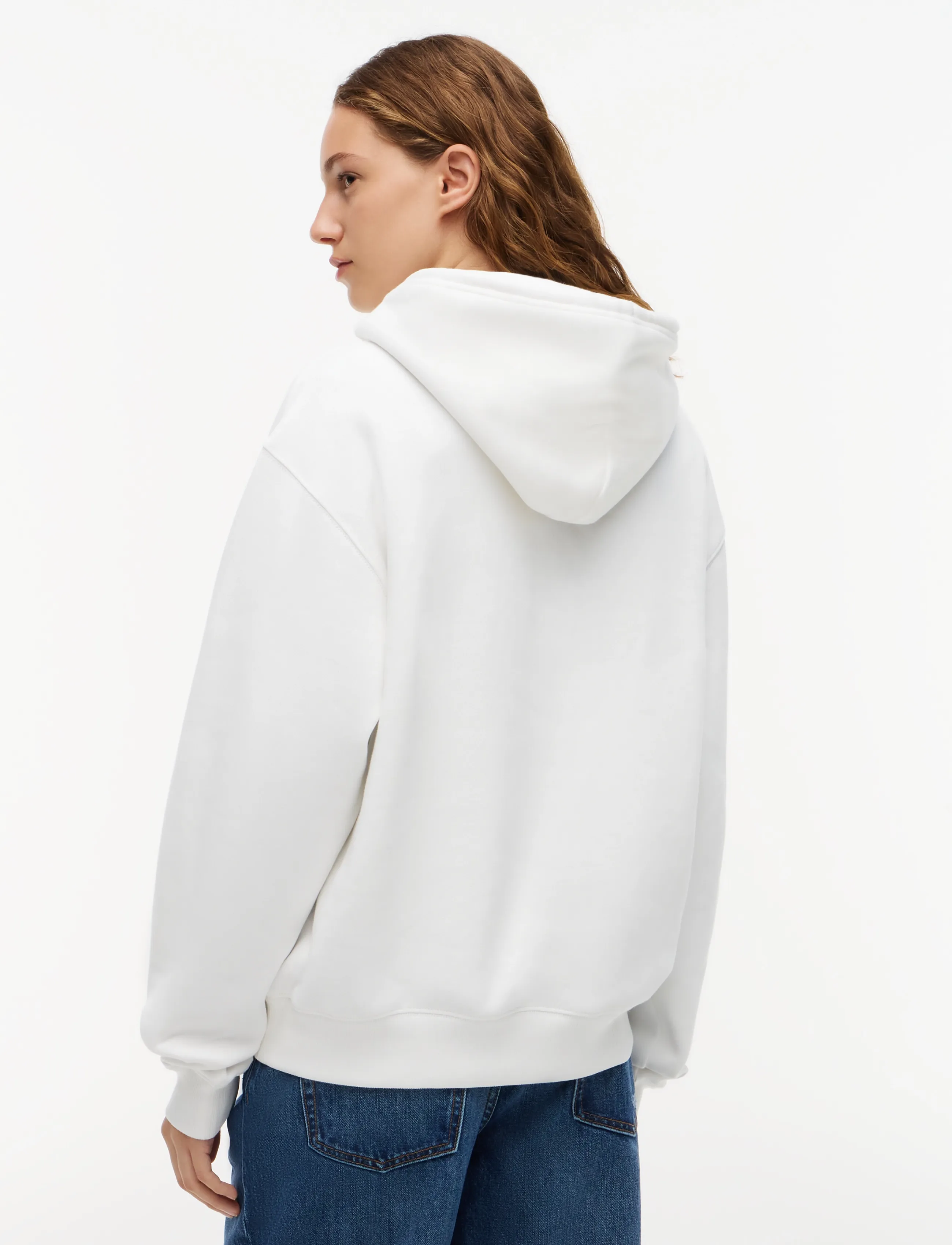Tommy Jeans - TJW BADGE HOODIE EXT - hættetrøjer - ecru - 2