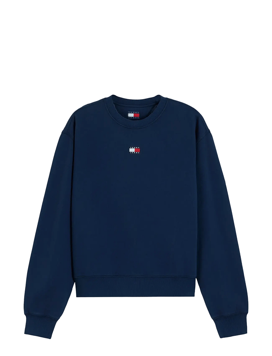 Tommy Jeans - TJW BADGE CREW EXT - sweatshirts - dark blue - 1