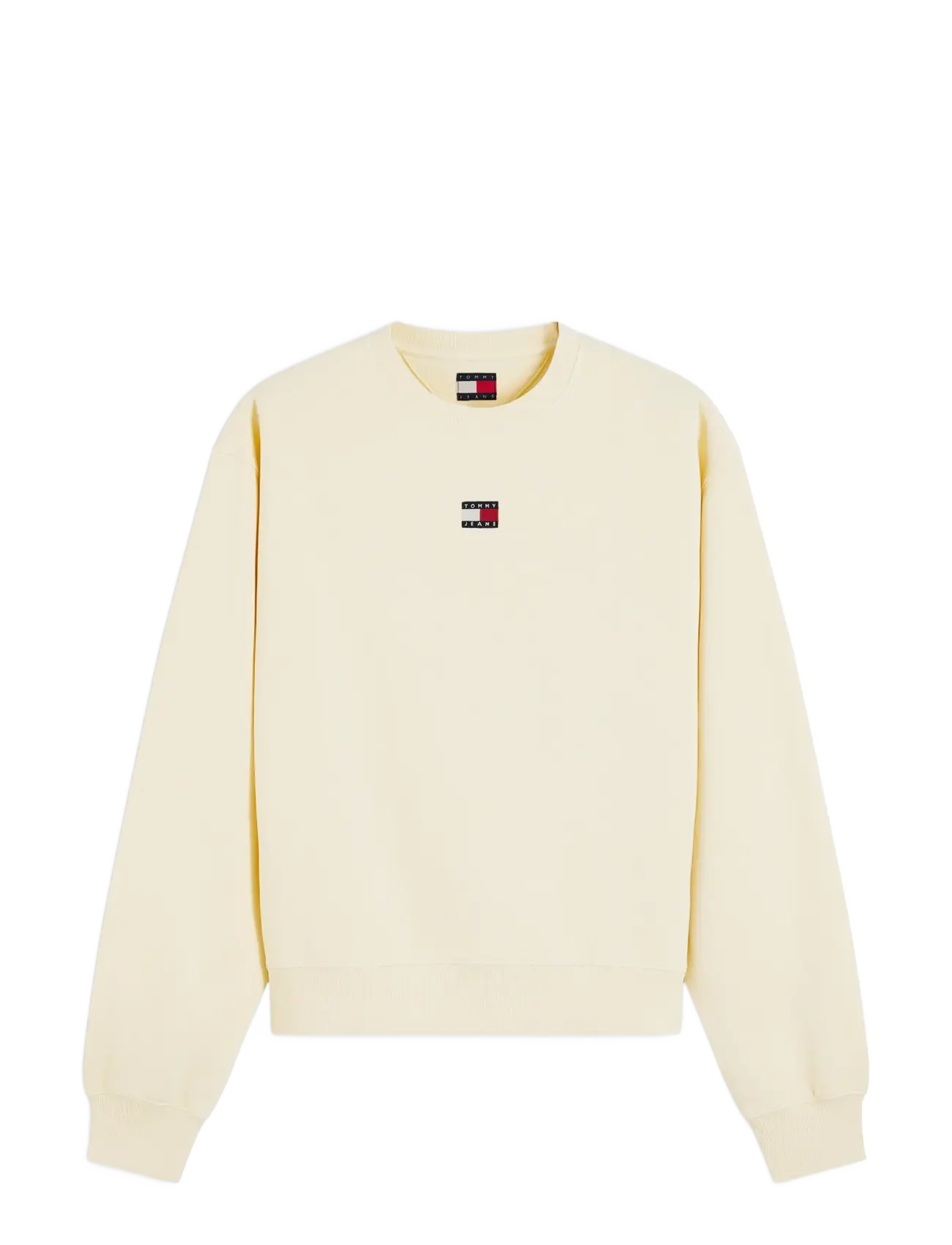 Tommy Jeans TJW BADGE CREW EXT - Tøj - DAY LILY / cream