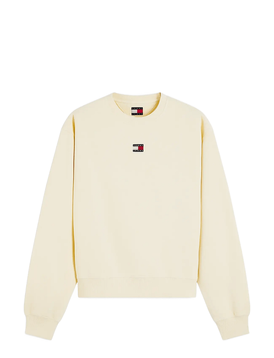 Tommy Jeans - TJW BADGE CREW EXT - hverdags stil - day lily - 1