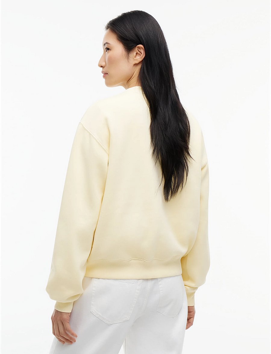 Tommy Jeans - TJW BADGE CREW EXT - hverdags stil - day lily - 2