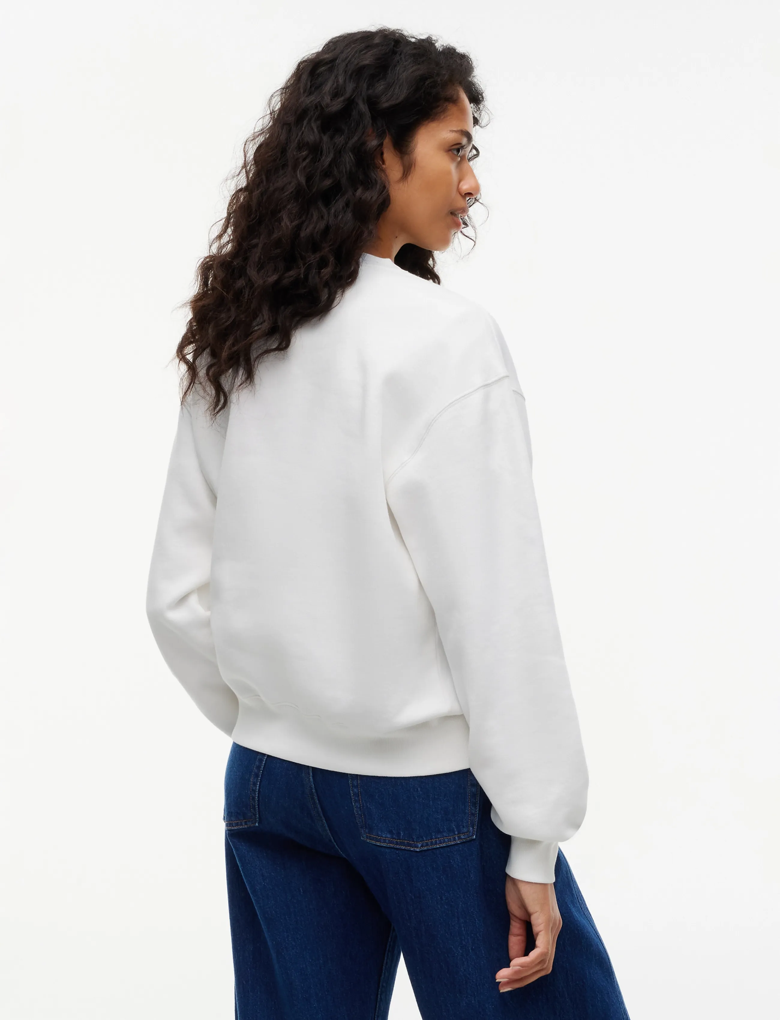 Tommy Jeans - TJW BADGE CREW EXT - sweatshirts - ecru - 2