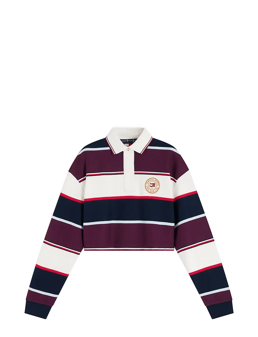 Tommy Jeans - TJW CRP STRIPE RUGBY - dark blue stripe - 0