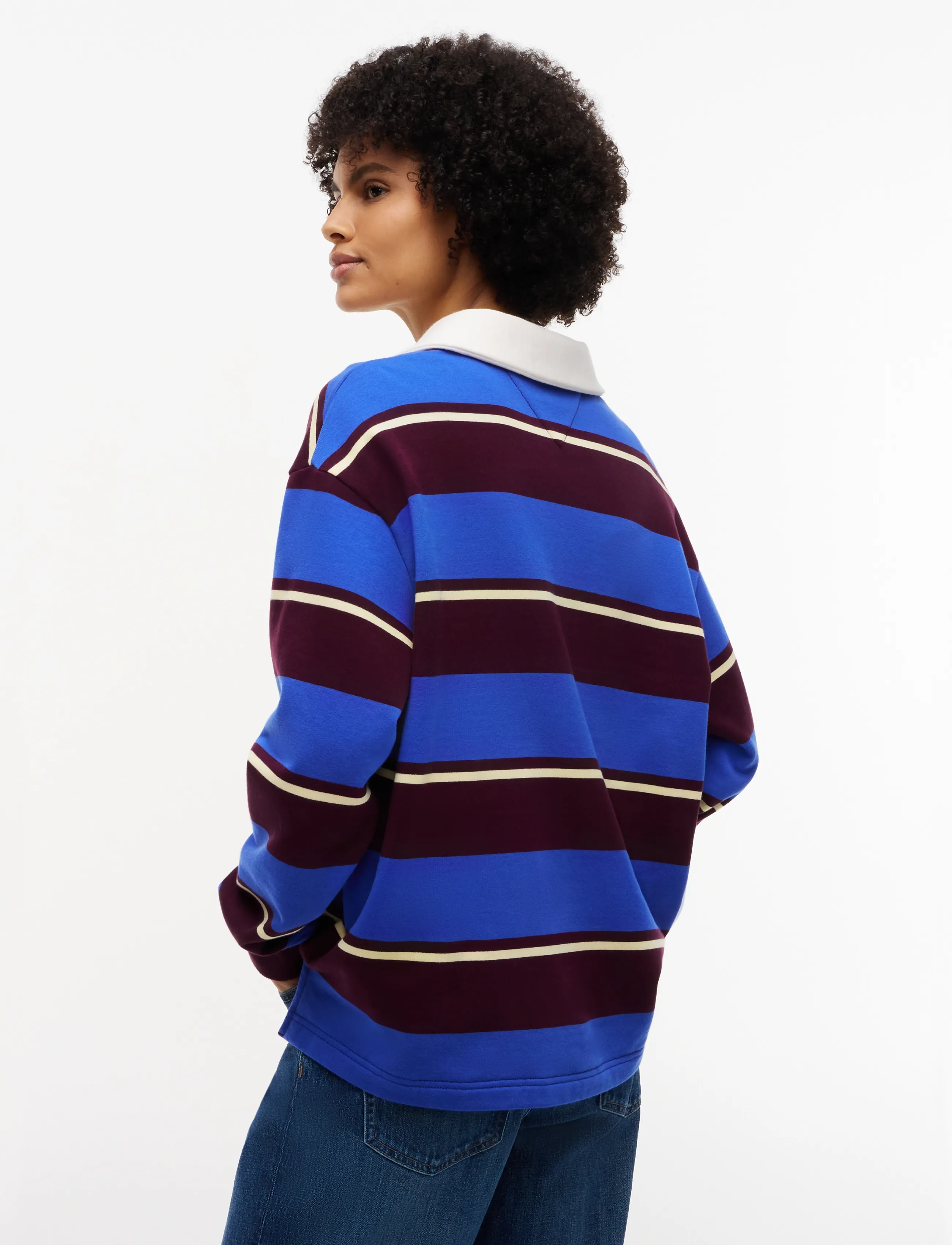 Tommy Jeans - TJW RLX SCRIPT RUGBY - poloer - noble blue   stripe - 2