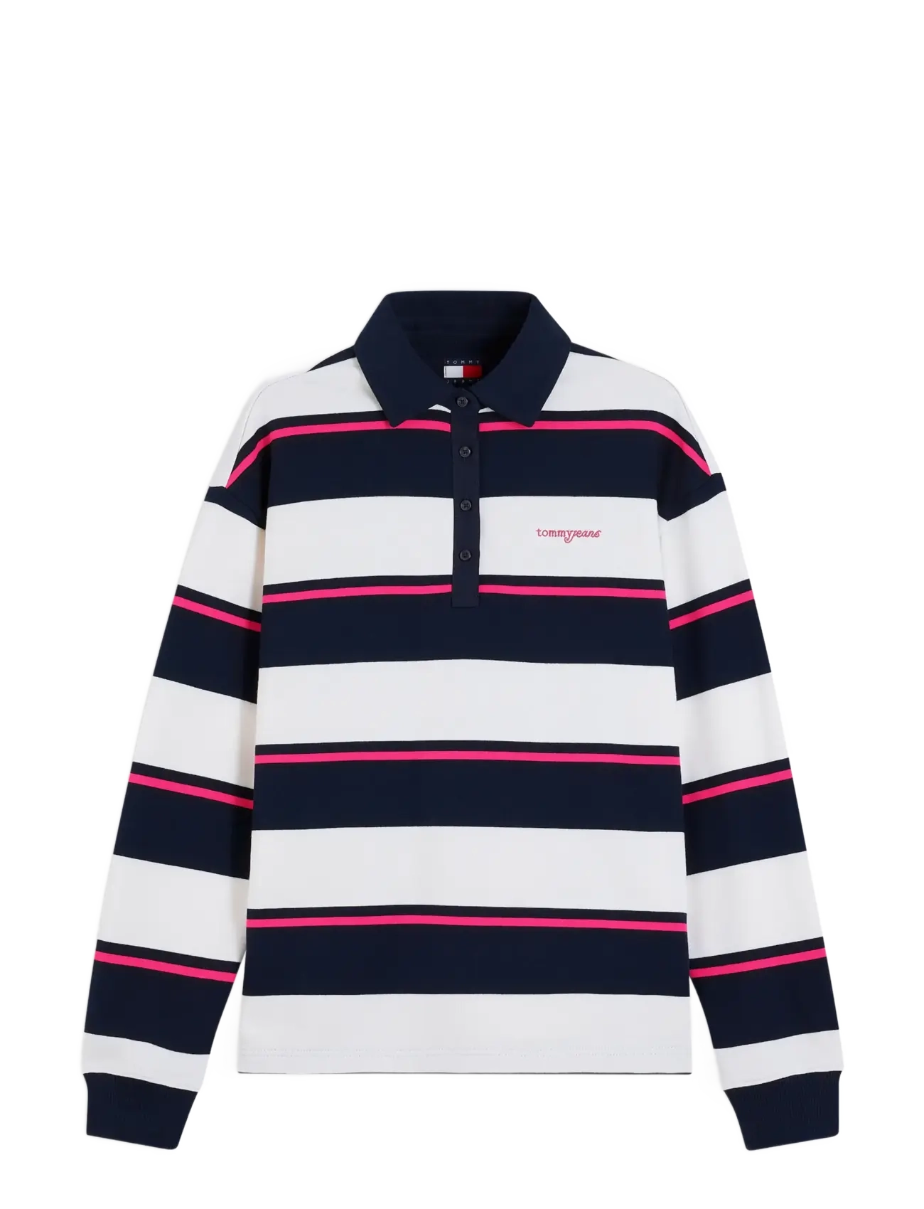TOMMY JEANS Tjw Rlx Script Rugby Patterned - S - Damen