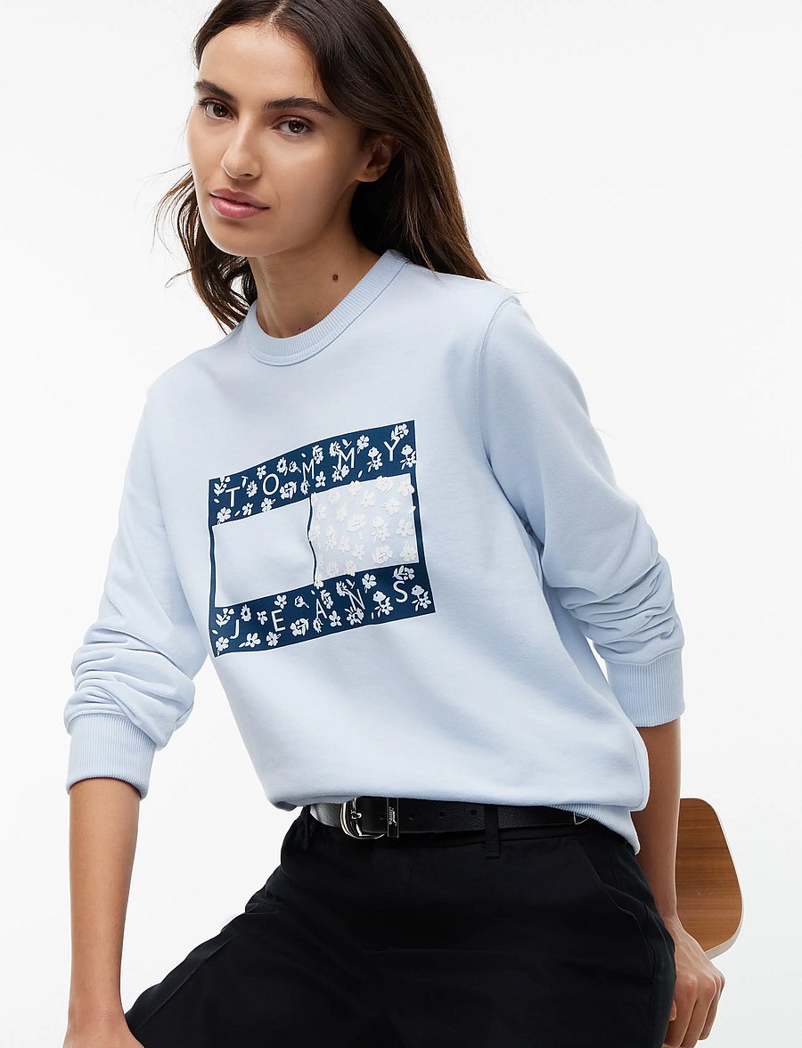 Tommy Jeans - TJW REG NOVELTY CREW EXT - sweatshirts - sheer blue - 3