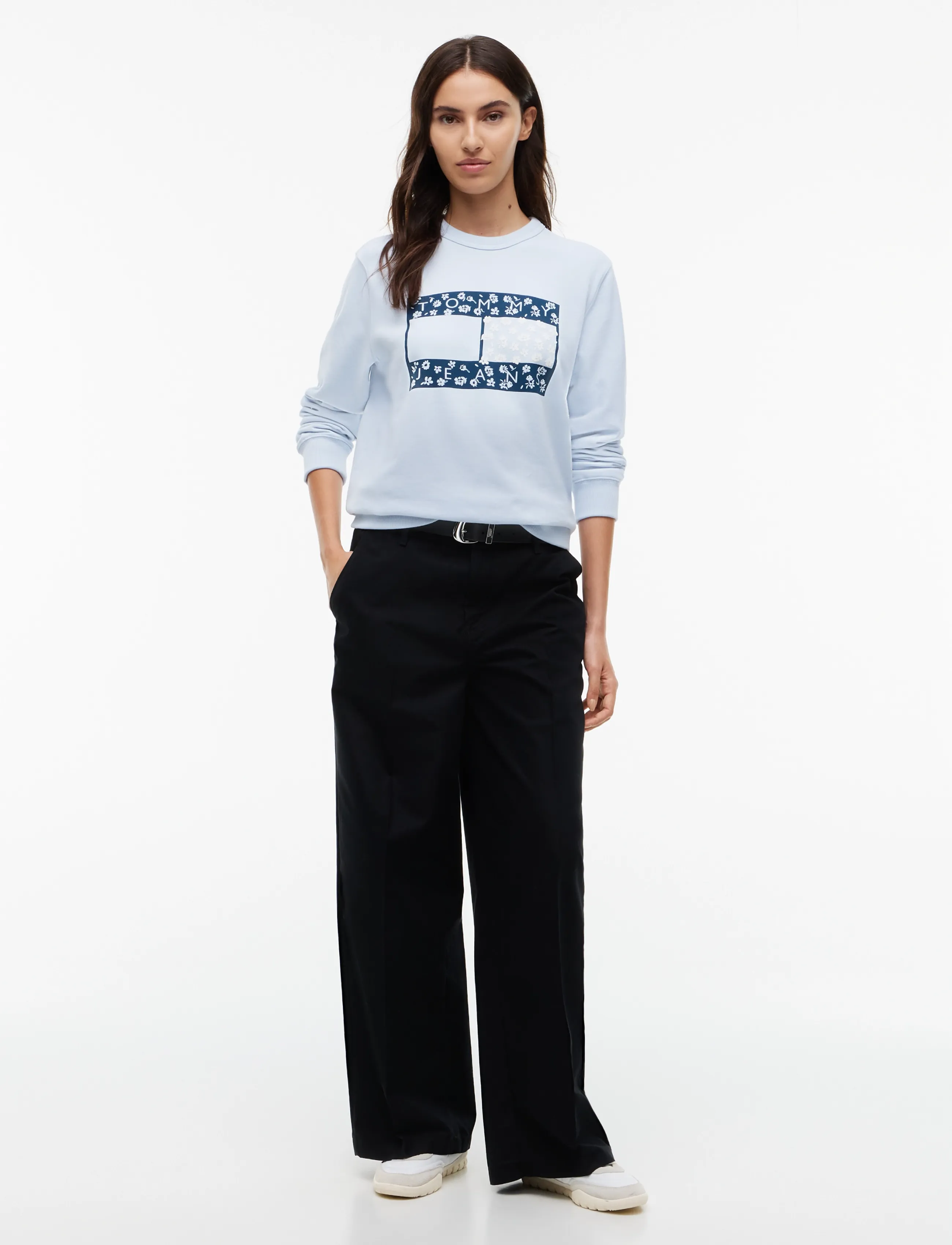 Tommy Jeans - TJW REG NOVELTY CREW EXT - sweatshirts - sheer blue - 4