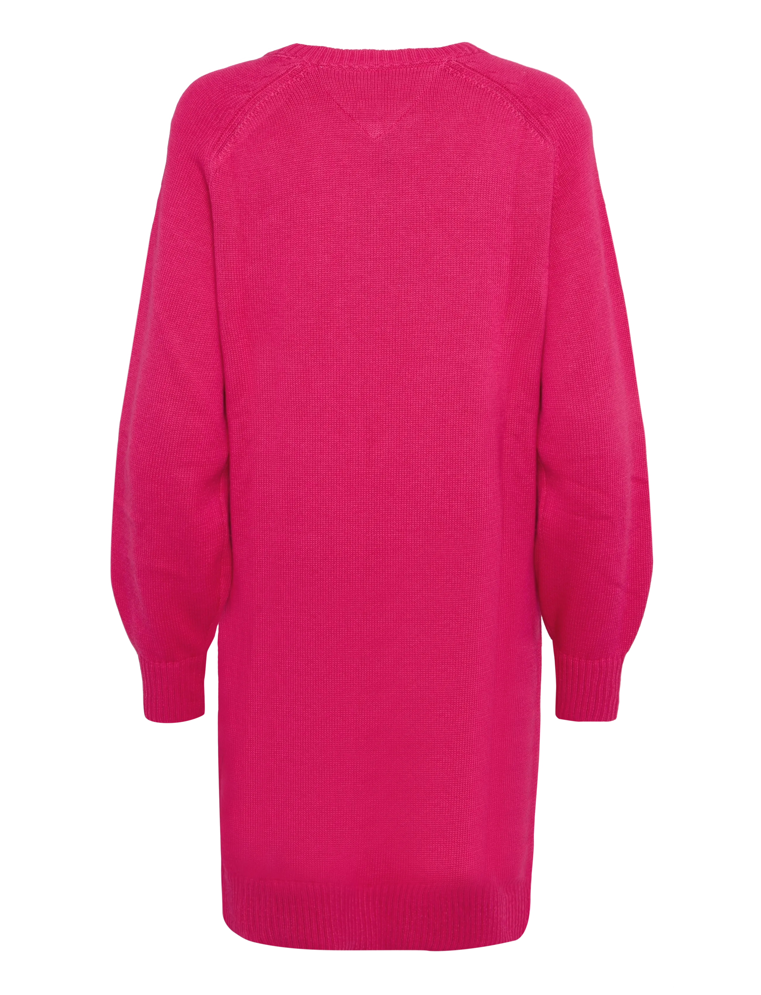 Tommy Jeans - TJW SWEATER FLAG DRESS EXT - bright cerise pink - 2
