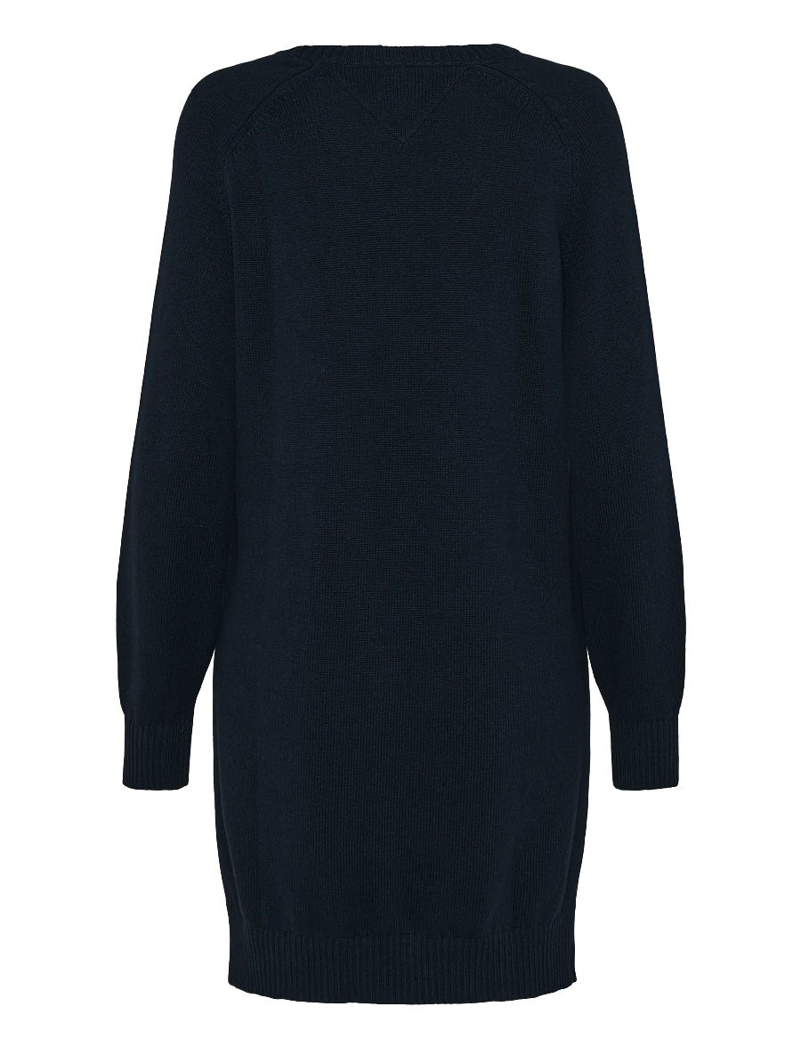 Tommy Jeans - TJW SWEATER FLAG DRESS EXT - knitted dresses - dark blue - 2