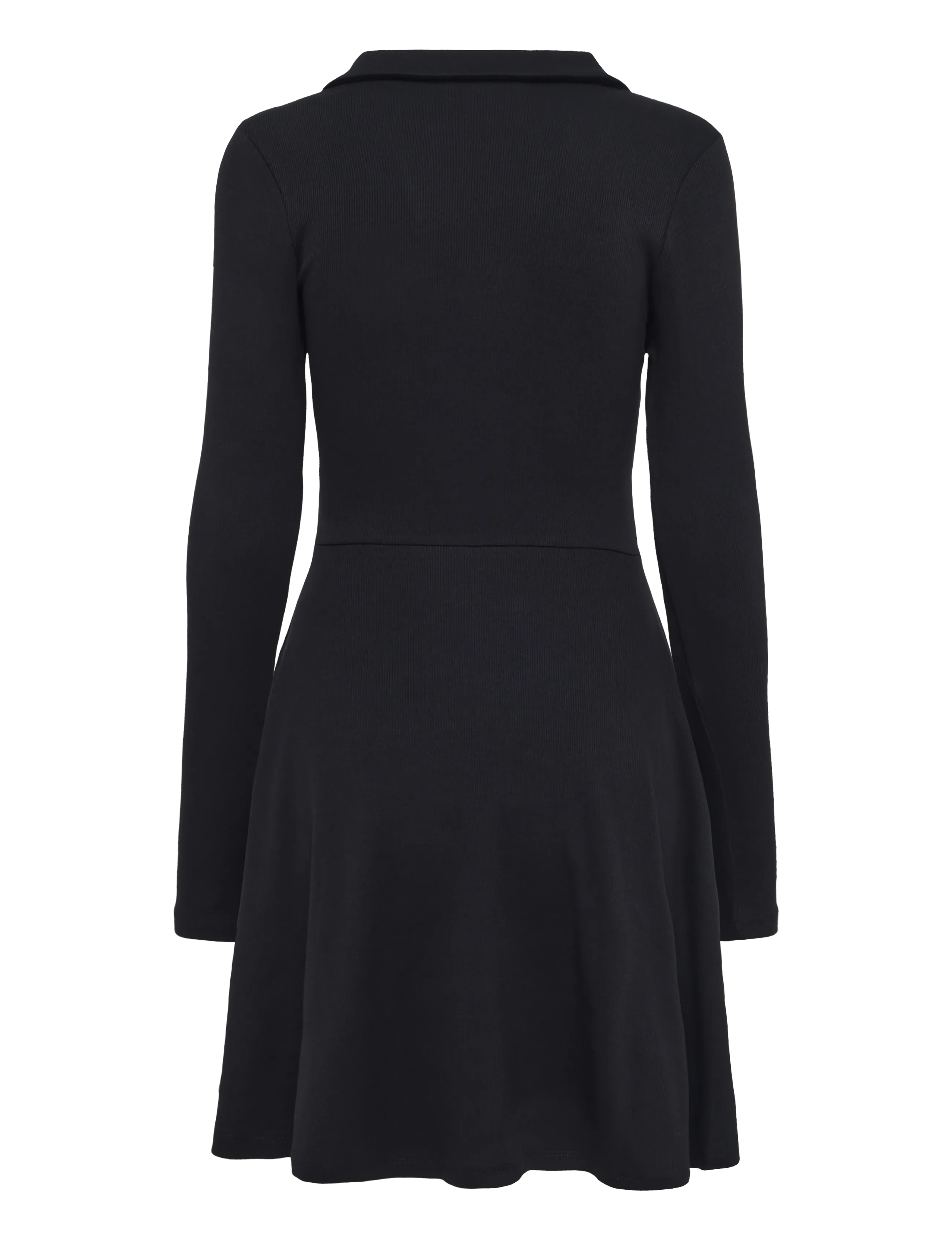 Tommy Jeans - TJW RIB FIT & FLARE POLO DRESS - black - 2
