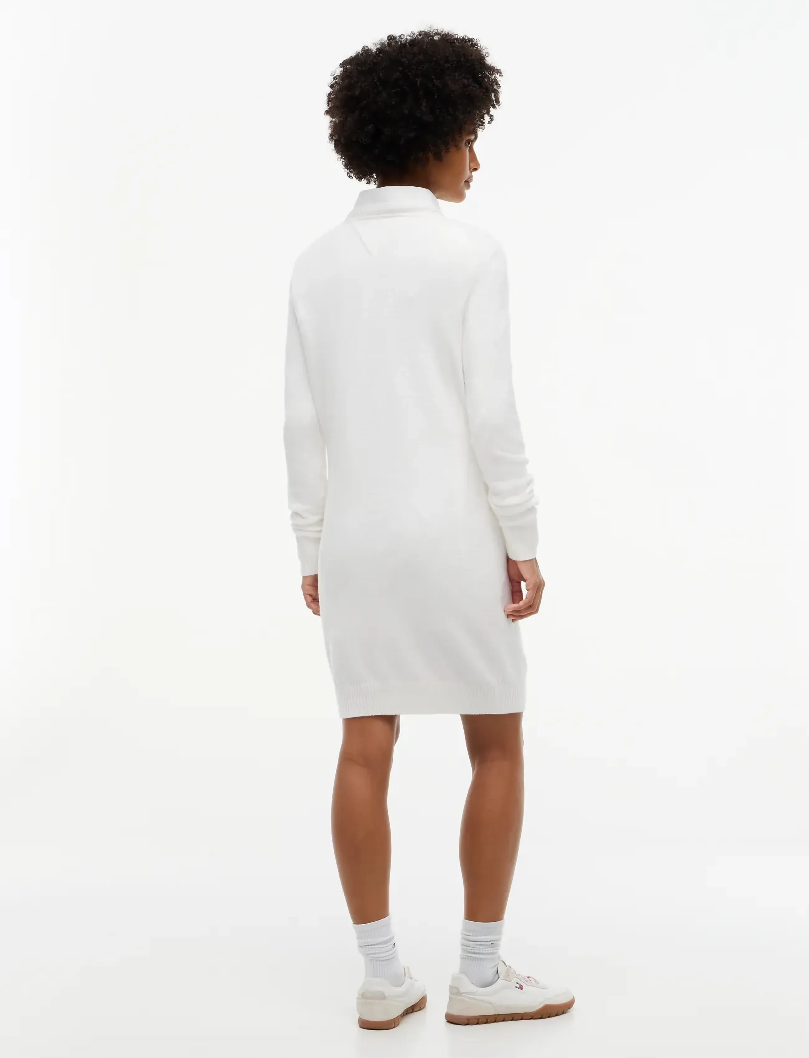 Tommy Jeans - TJW SPARKLE FLAG SWEATER DRESS - strickkleider - off white - 4