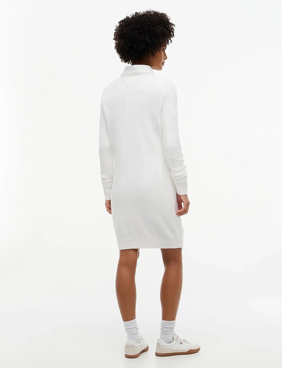 Tommy Jeans - TJW SPARKLE FLAG SWEATER DRESS - strickkleider - off white - 4