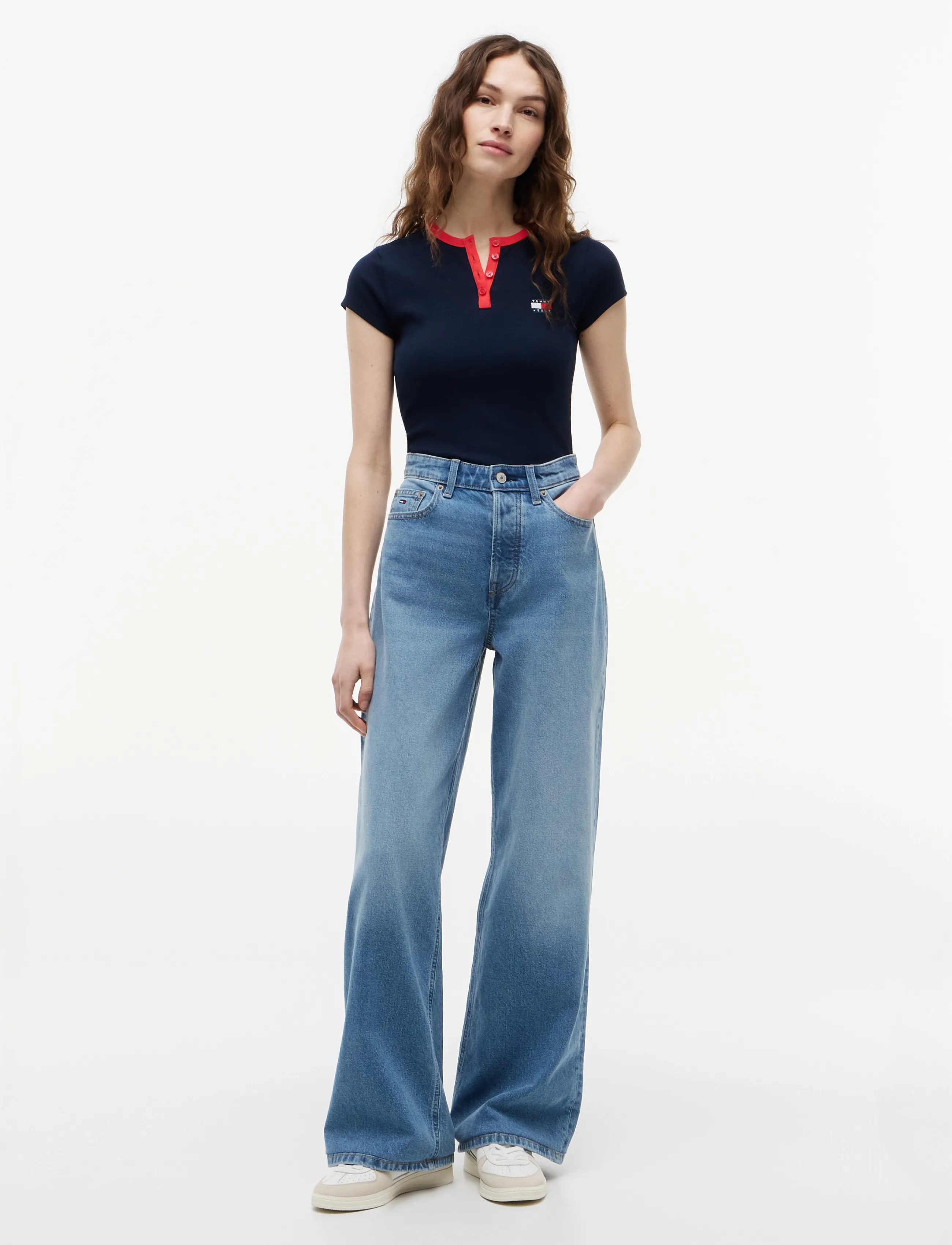 Tommy Jeans - CLAIRE HIGH RISE WIDE BJA138 - denim light - 3