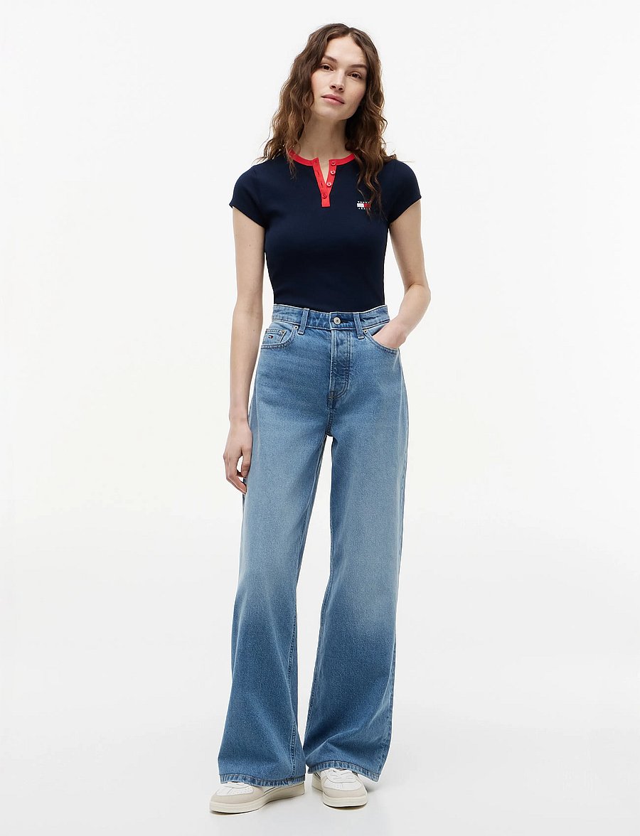 Tommy Jeans - CLAIRE HIGH RISE WIDE BJA138 - denim light - 3
