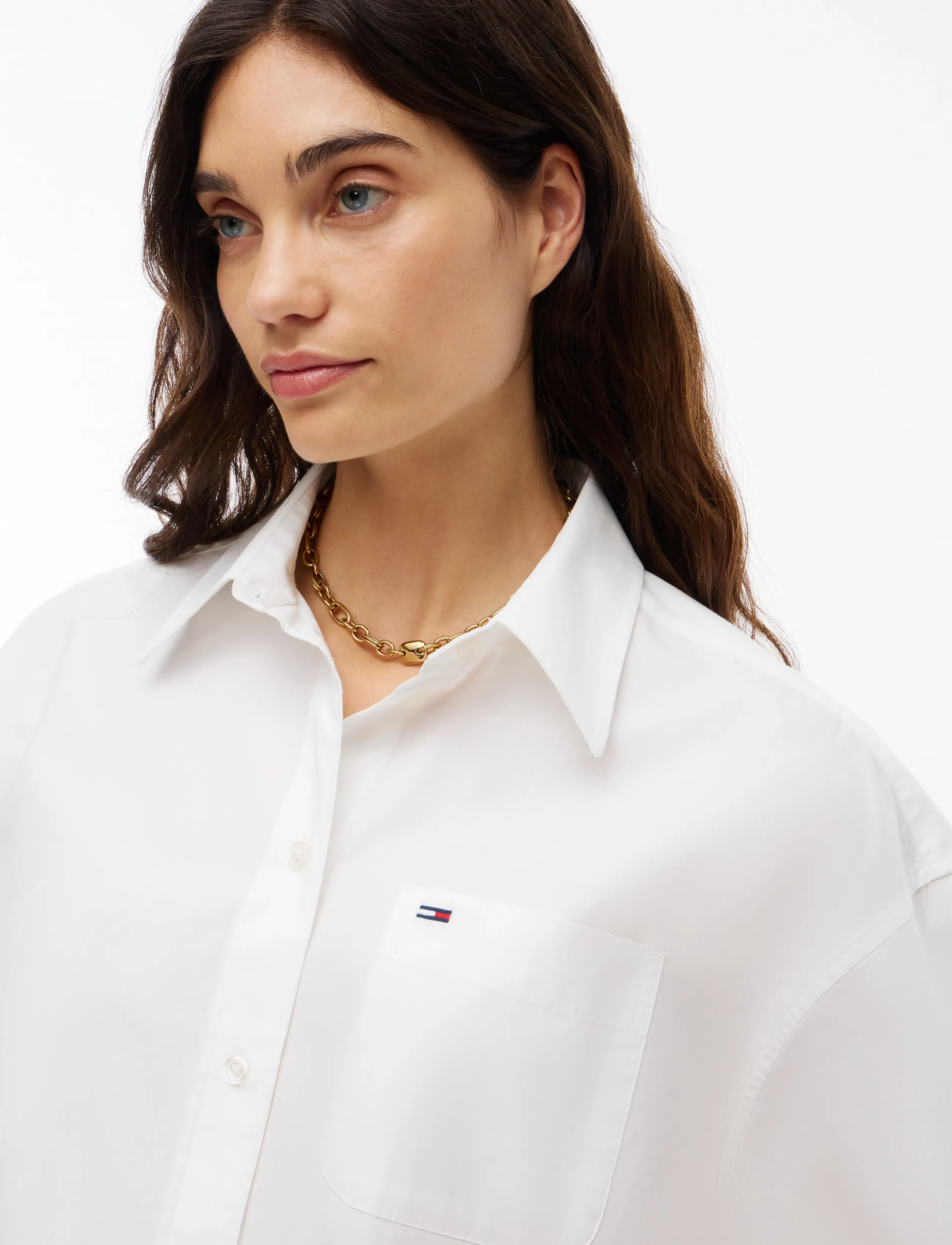 Tommy Jeans - TJW OVS ESSENTIAL SHIRT EXT - langærmede skjorter - ecru - 3