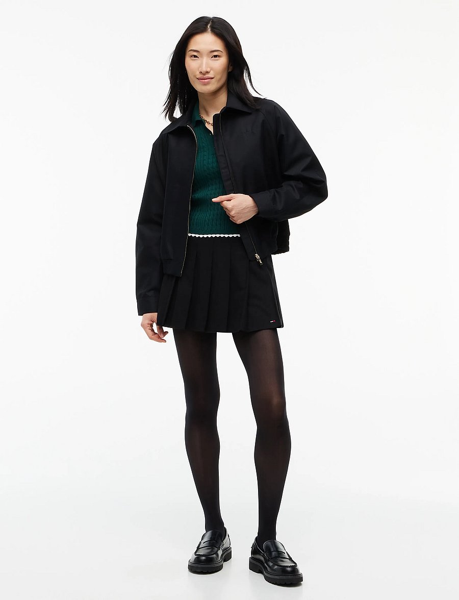 Tommy Jeans - TJW MICRO CABLE POLO SWEATER EXT - striktrøjer - elegant green - 4