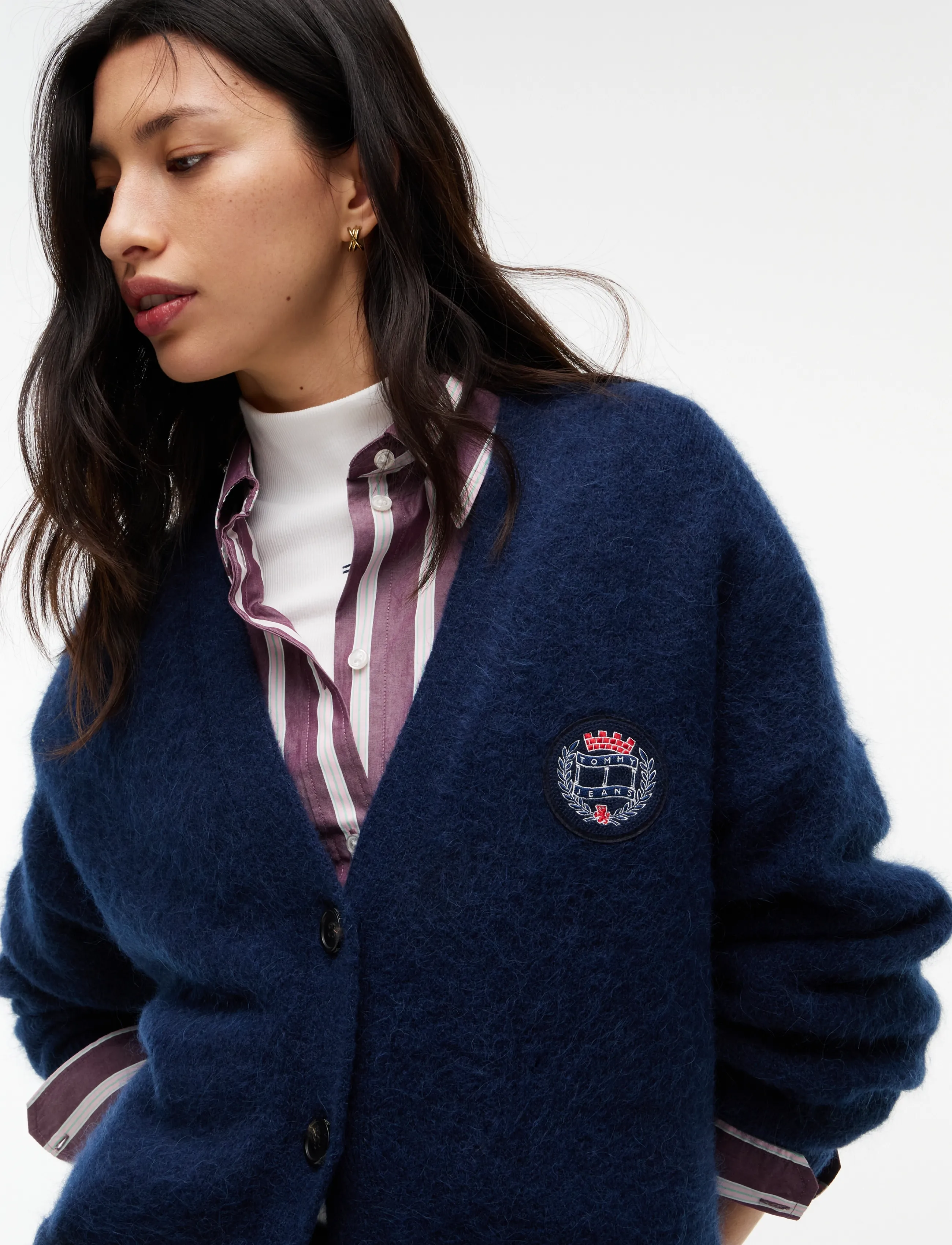 Tommy Jeans - TJW ALPACA OVS CARDIGAN - strickjacken - dark blue - 3