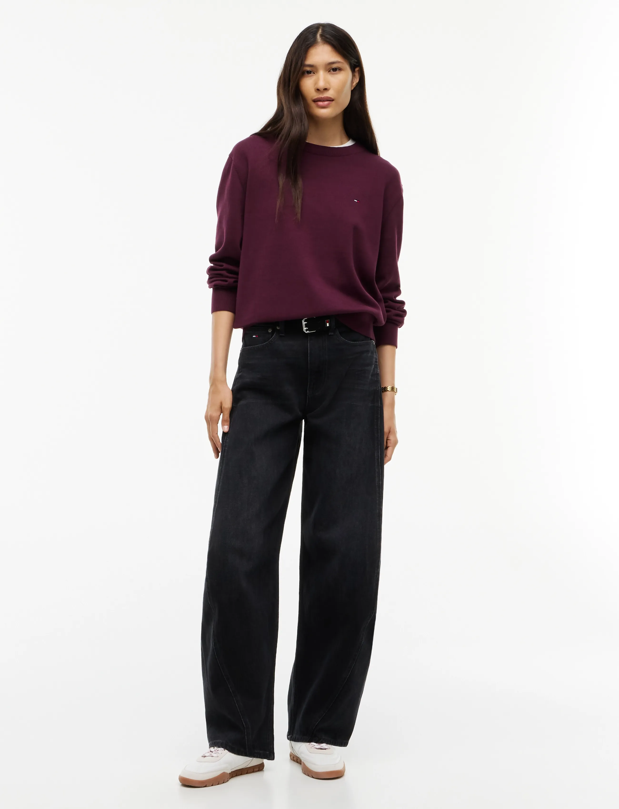 Tommy Jeans - TJW ESSENTIAL CREW SWEATER EXT - kampsunid - calypso berry - 4