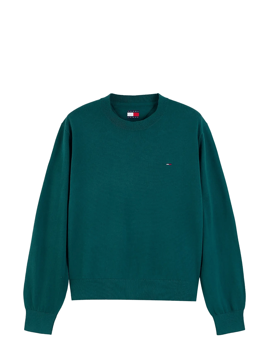 Tommy Jeans - TJW ESSENTIAL CREW SWEATER EXT - kampsunid - elegant green - 0