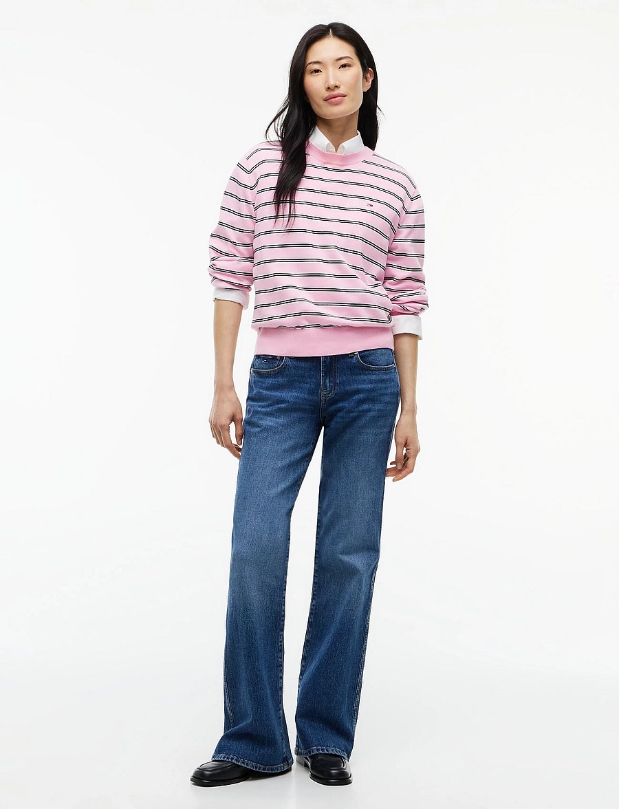 Tommy Jeans - TJW ESSENTIAL CREW SWEATER EXT - pullover - pink sugar stripe - 4