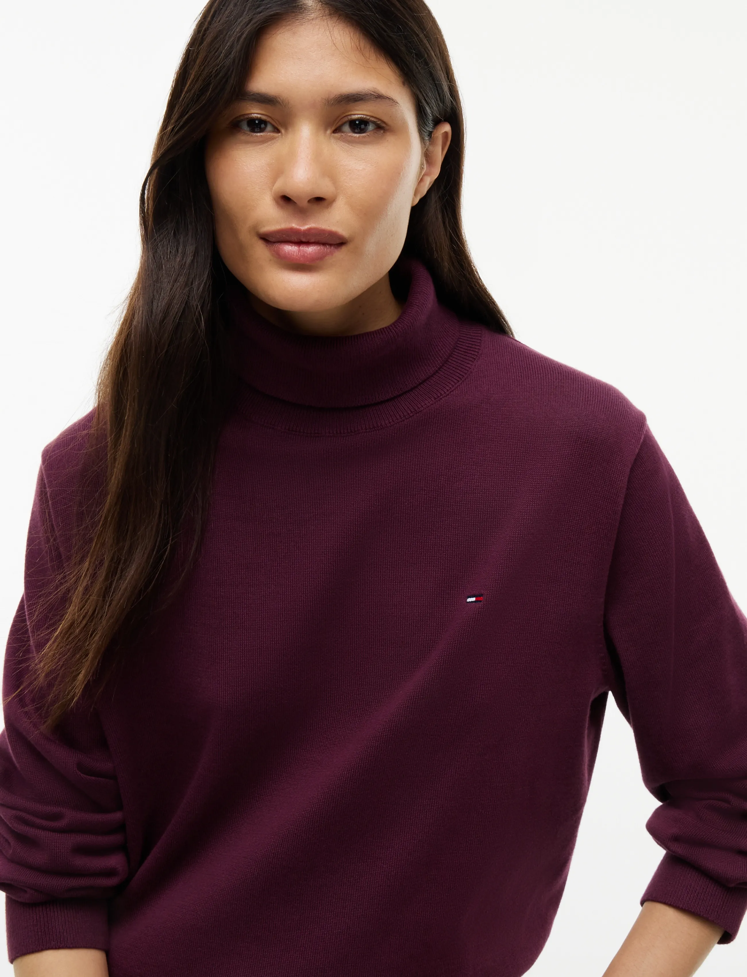 Tommy Jeans - TJW ESSENTIAL TRTLNK SWEATER - rullekraver - calypso berry - 3