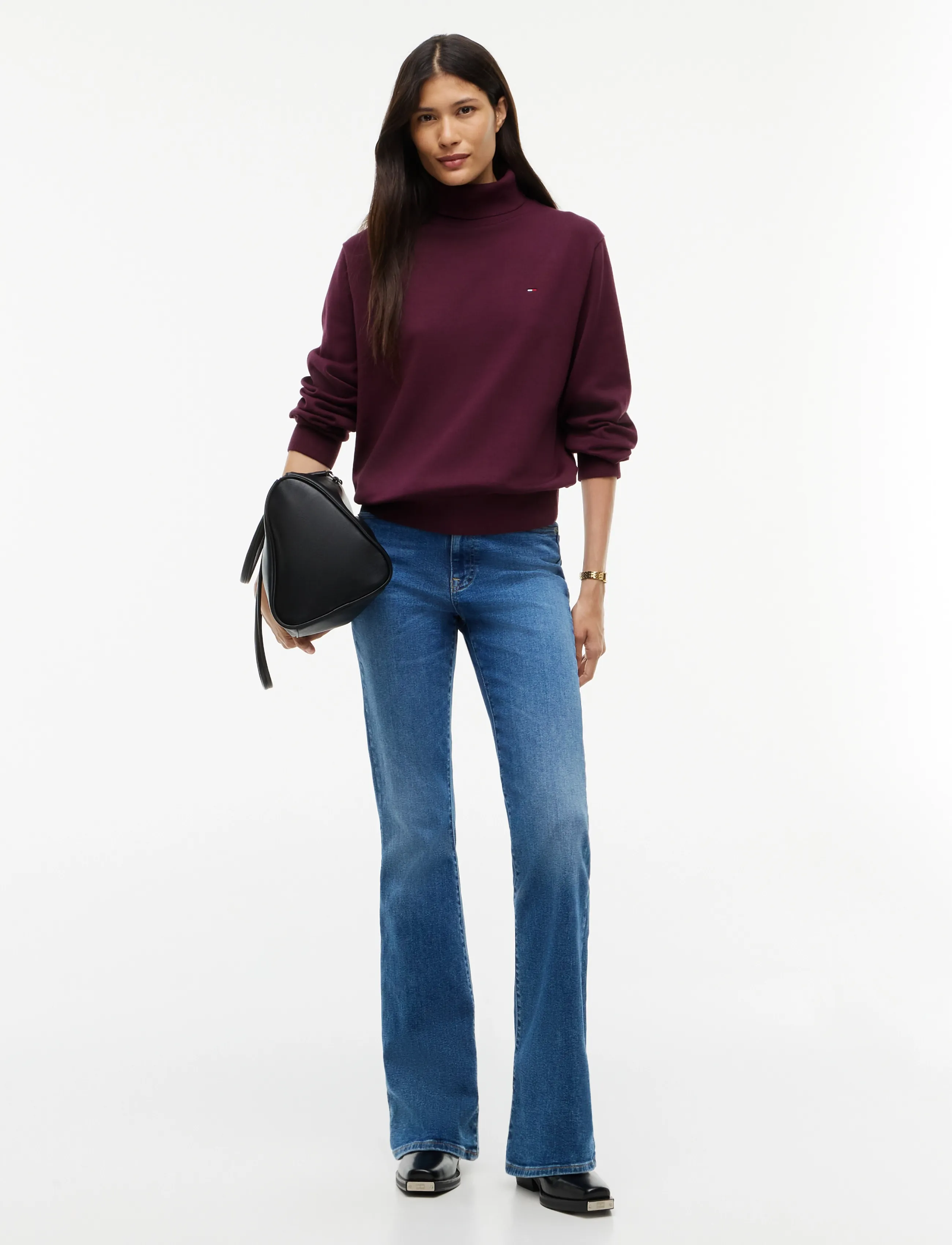 Tommy Jeans - TJW ESSENTIAL TRTLNK SWEATER - rullekraver - calypso berry - 4
