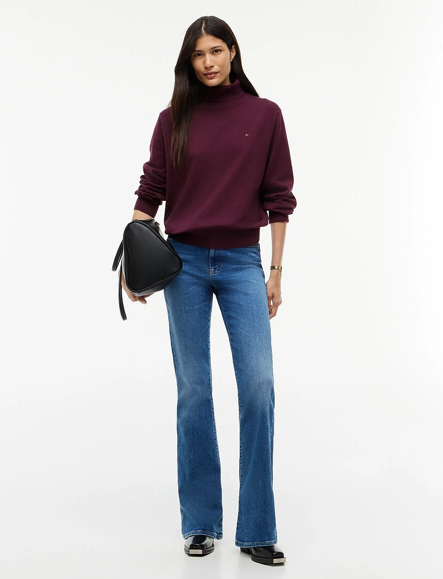 Tommy Jeans - TJW ESSENTIAL TRTLNK SWEATER - rullekraver - calypso berry - 4