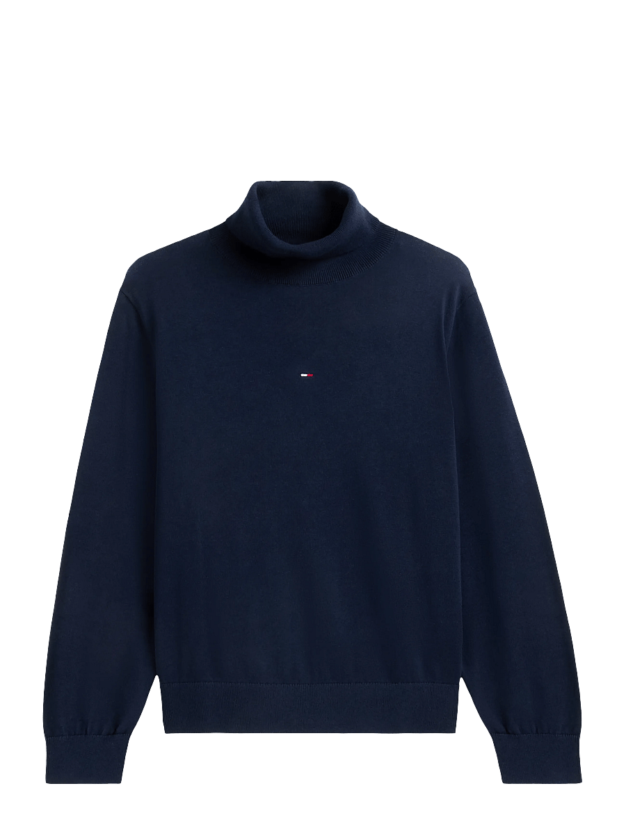 Tommy Jeans - TJW ESSENTIAL TRTLNK SWEATER - polotröjor - dark blue - 0