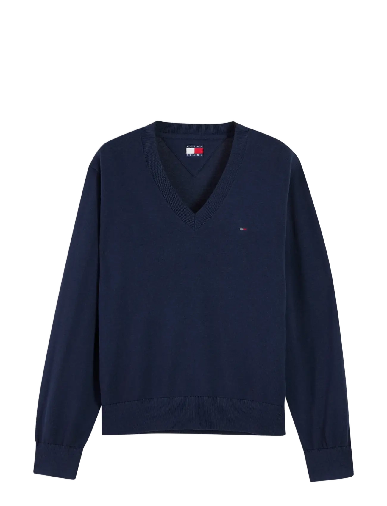Tommy Jeans TJW ESSENTIAL VNECK SWEATER EXT - Kläder - DARK BLUE / navy