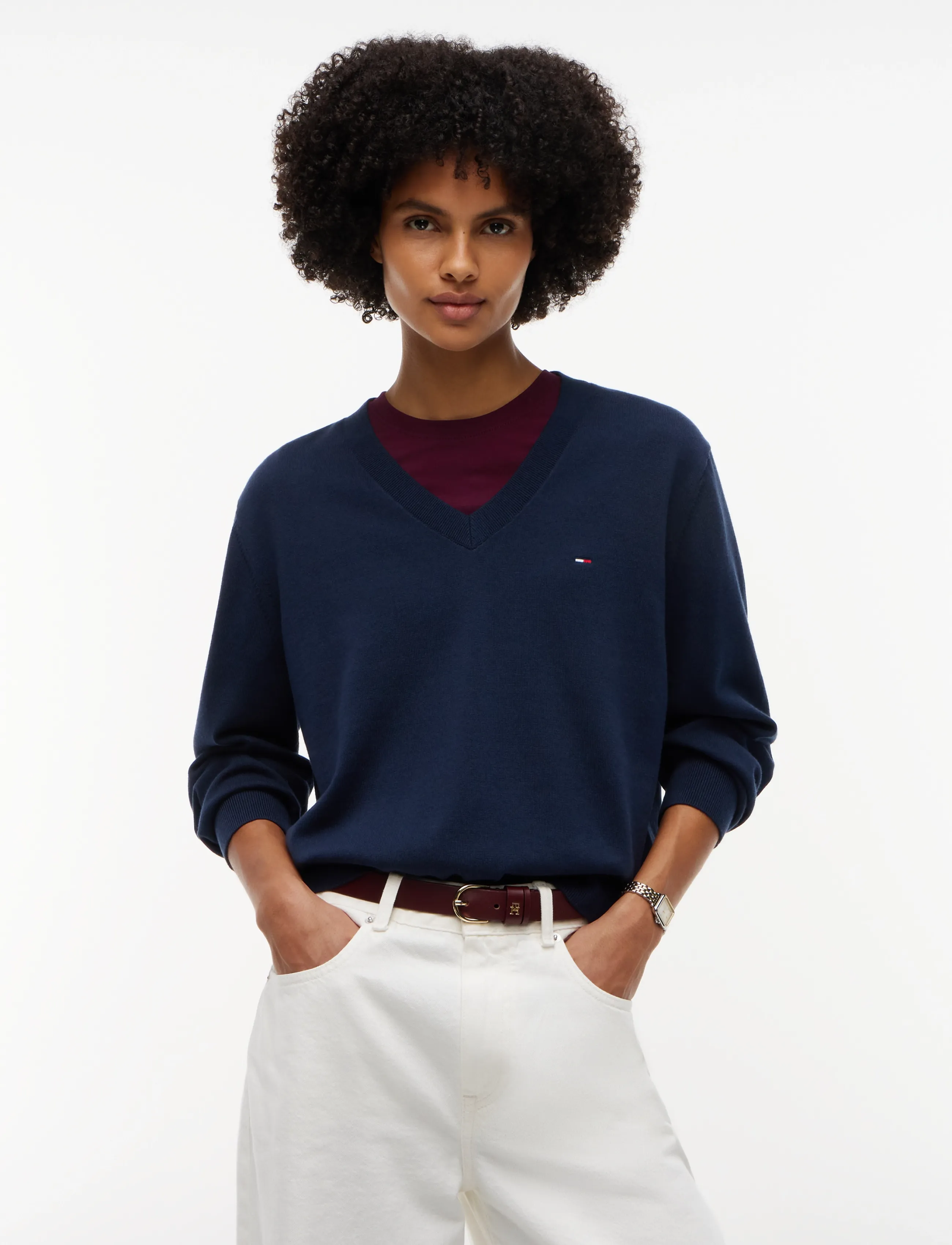 Tjw Essential Vneck Sweater Ext