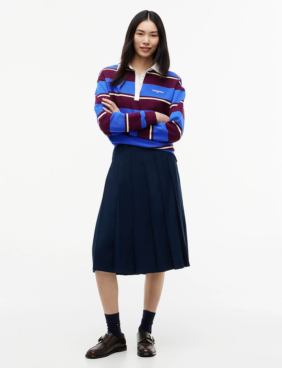 Tommy Jeans - TJW BELTED PLEATED SKIRT - faltenröcke - dark blue - 3