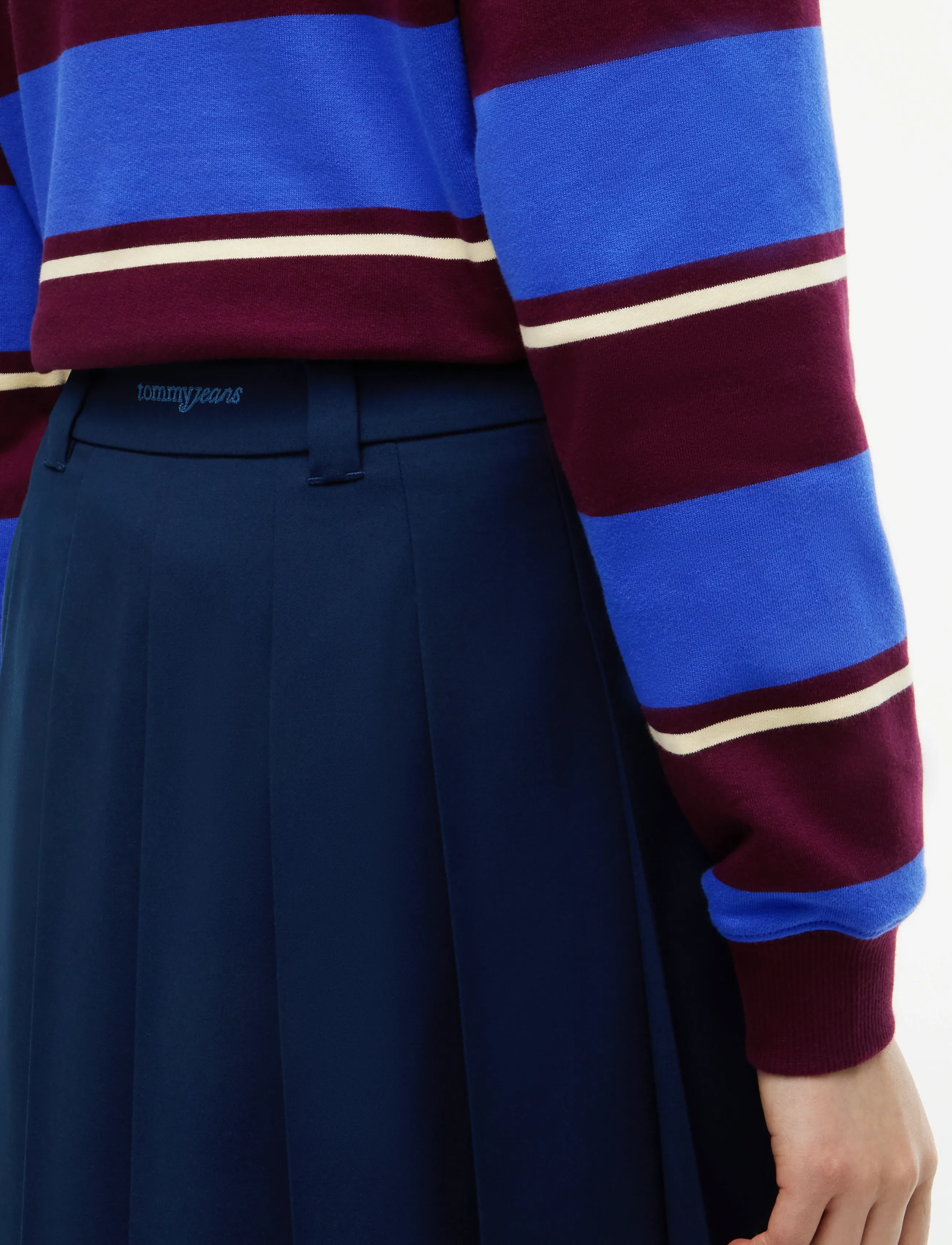 Tommy Jeans - TJW BELTED PLEATED SKIRT - faltenröcke - dark blue - 4