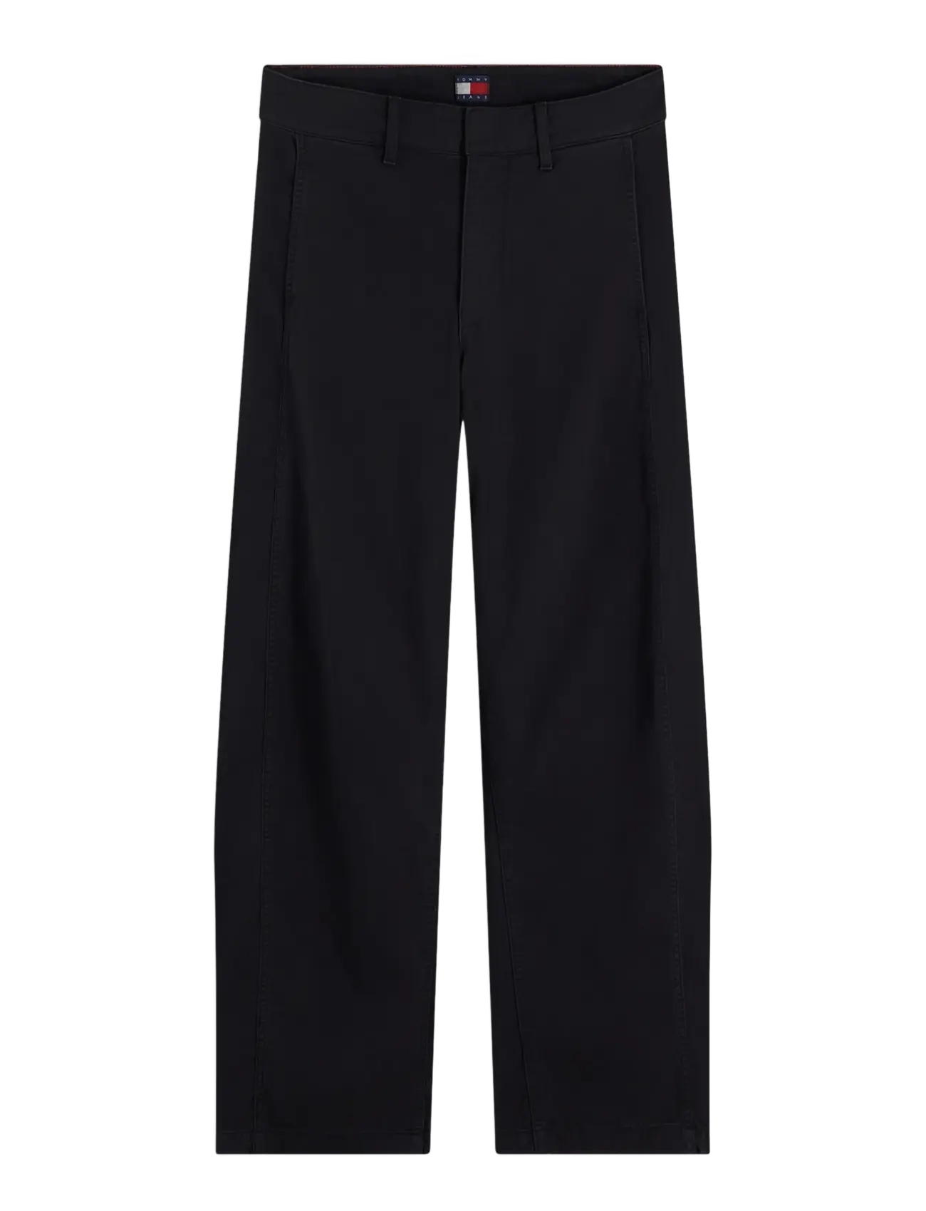 Tommy Jeans - TJW MID RISE BARREL LEG - hosen mit geradem bein - black - 1