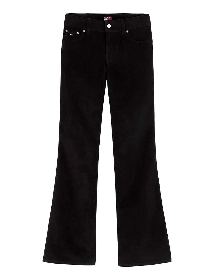 Tommy Jeans - TJW LW BOOTCUT CORD PANT - corduroy pants - black - 1