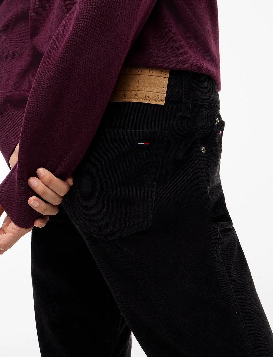 Tommy Jeans - TJW LW BOOTCUT CORD PANT - corduroy pants - black - 4