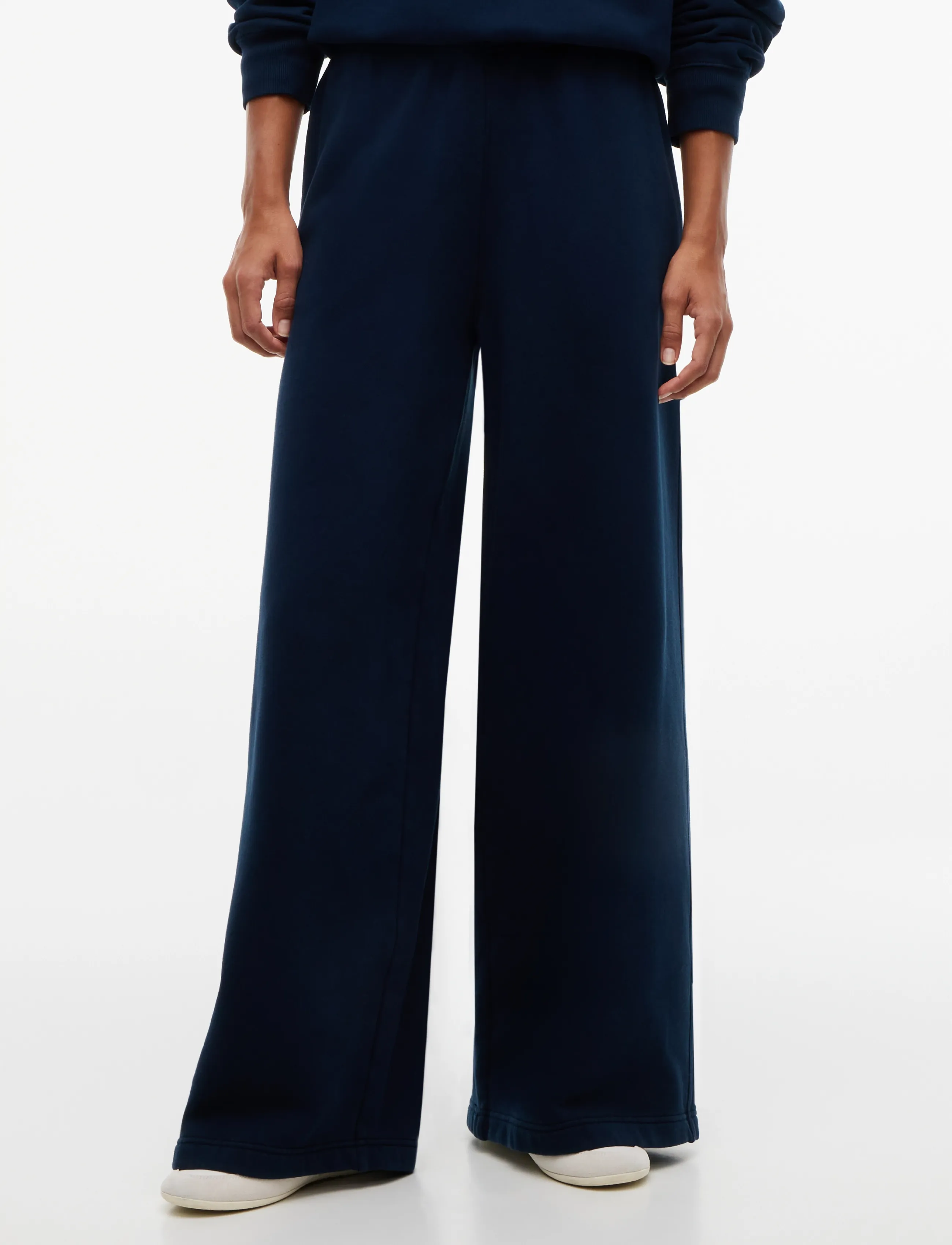 Tommy Jeans TJW WIDE LEG SCRIPT SWEATPANTS - Tommy Hilfiger - DARK BLUE / navy