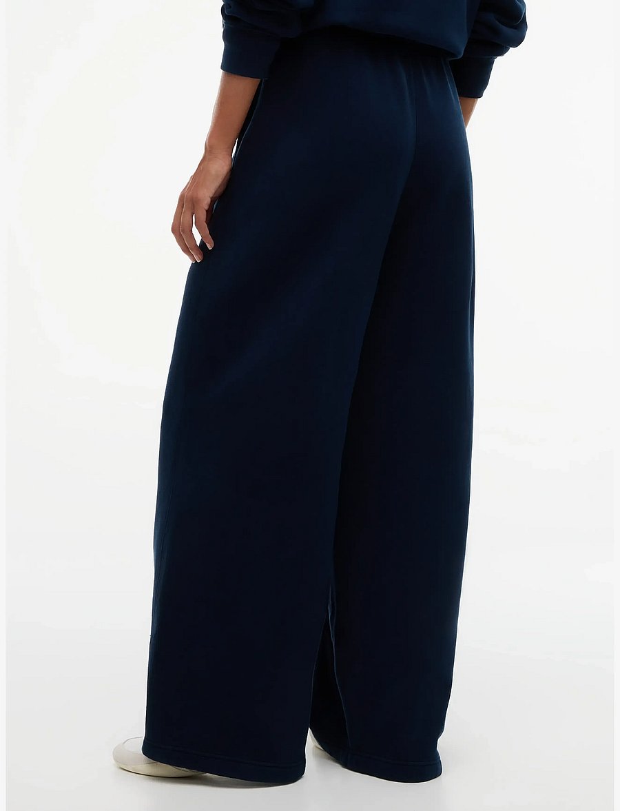 Tommy Jeans - TJW WIDE LEG SCRIPT SWEATPANTS - alltags-style - dark blue - 3