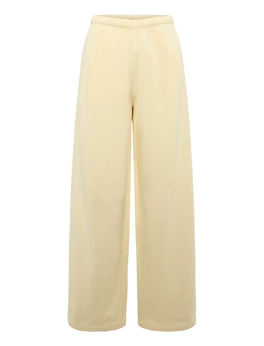 Tommy Jeans - TJW WIDE LEG SCRIPT SWEATPANTS - igapäevane stiil - day lily - 0