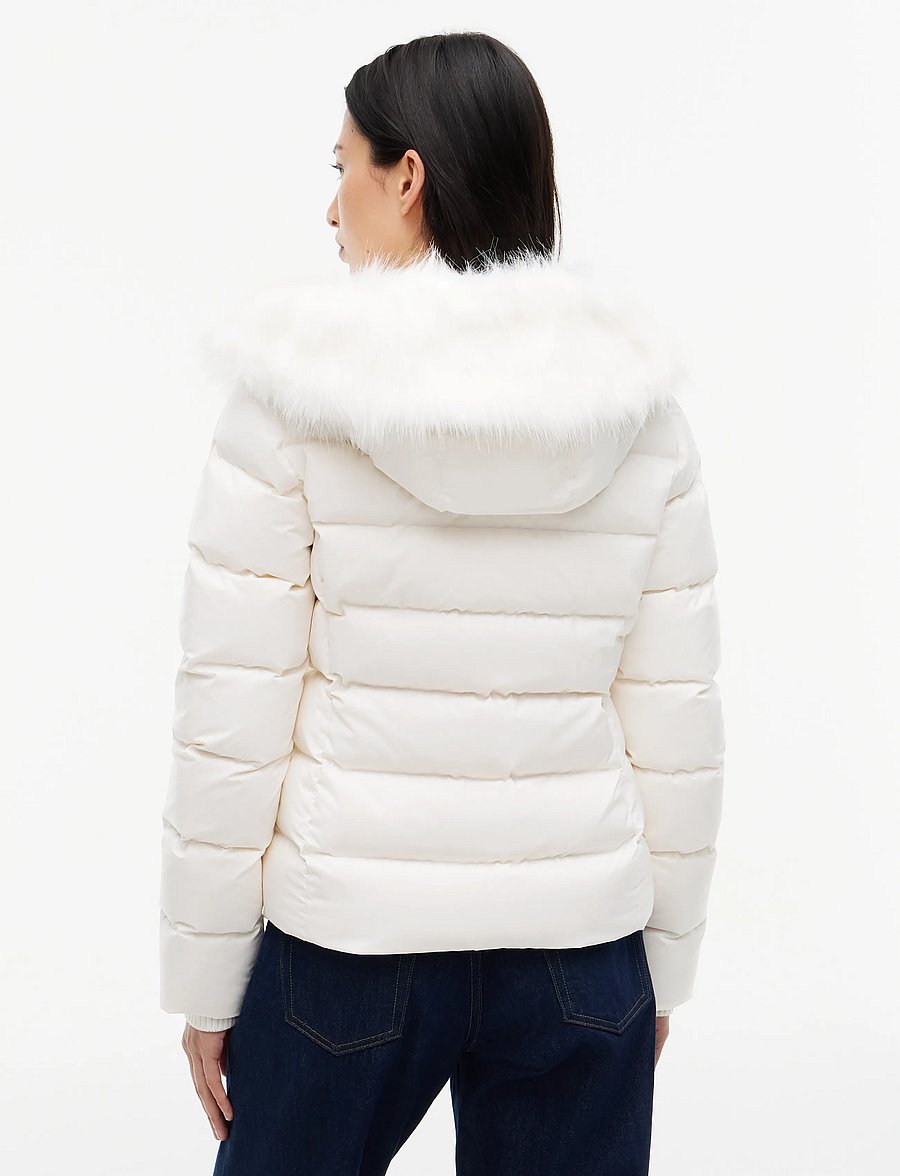 Tommy Jeans - TJW SLIM HOOD PUFFER DOWN EXT - winter jackets - off white - 2