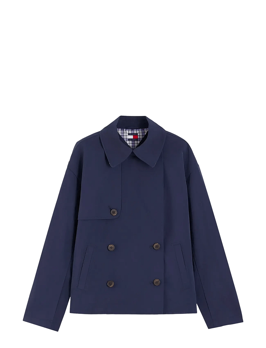 Tommy Jeans - TJW SHORT TRENCH JACKET - trenchcoats - dark blue - 1