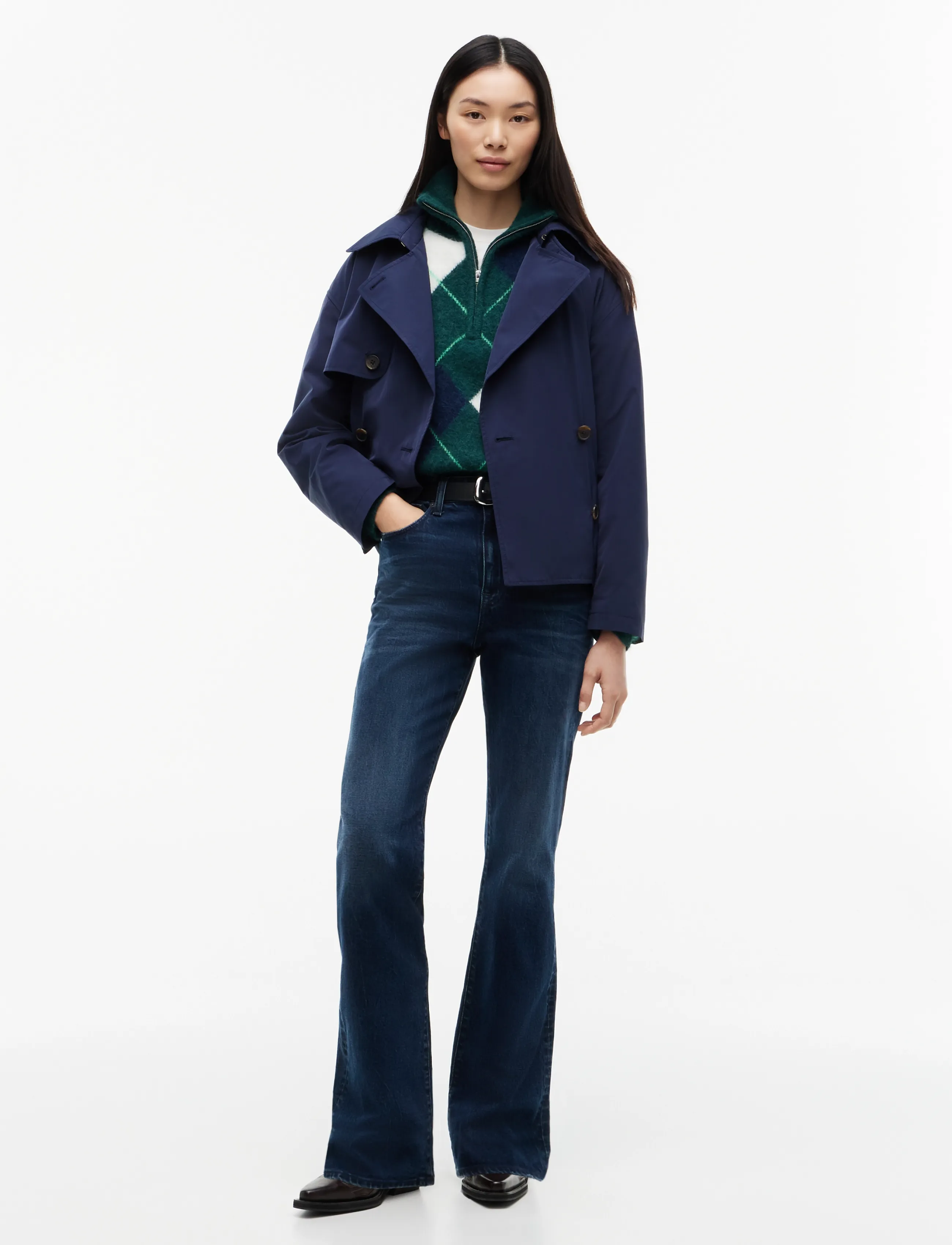 Tommy Jeans - TJW SHORT TRENCH JACKET - trenchcoats - dark blue - 4