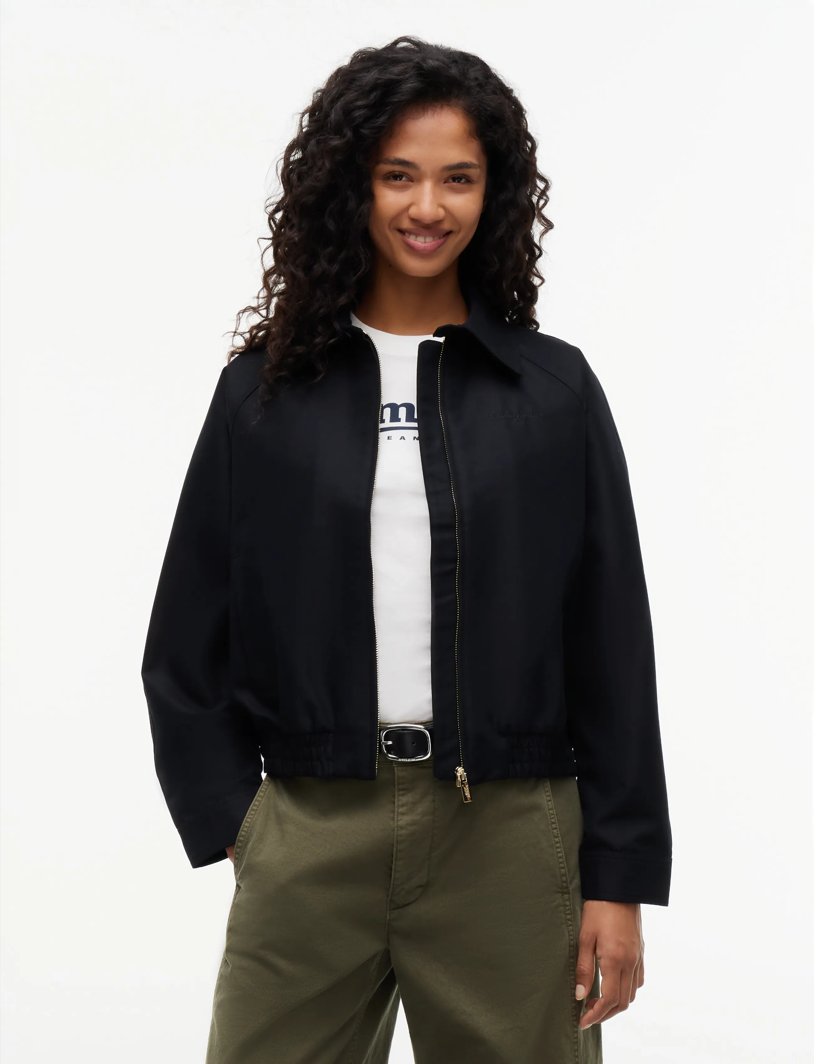 Tommy Jeans Tjw Script Coach Jacket, Kvinder, Coach Jakke, Sort, Str: L