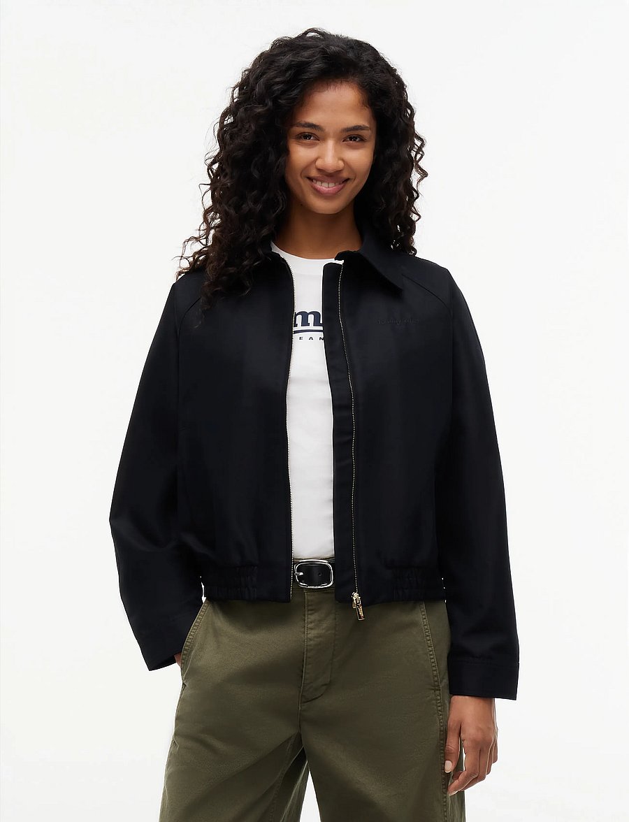 Tommy Jeans - TJW SCRIPT COACH JACKET - frühlingsjacken - black - 0