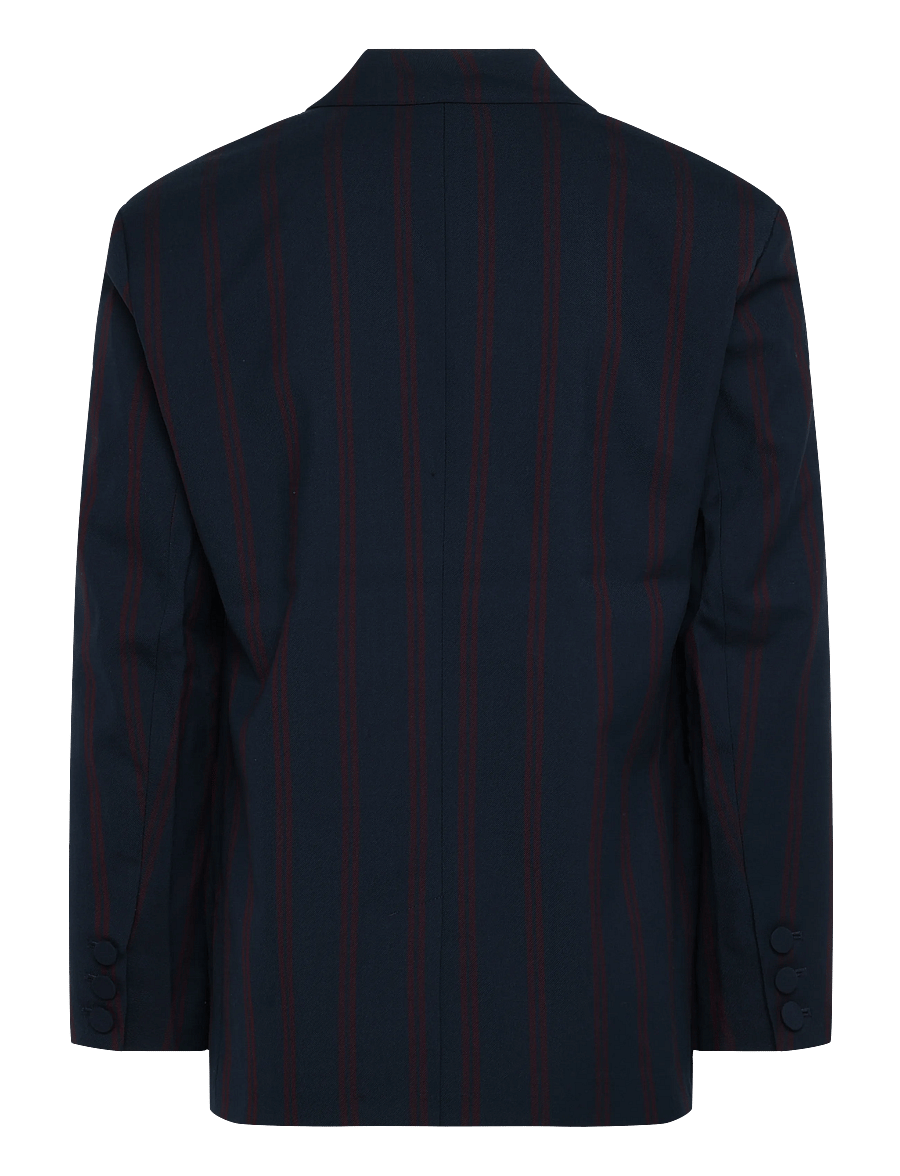 Tommy Jeans - TJW COLLEGIATE BLAZER - double breasted blazers - dark blue stripe - 2