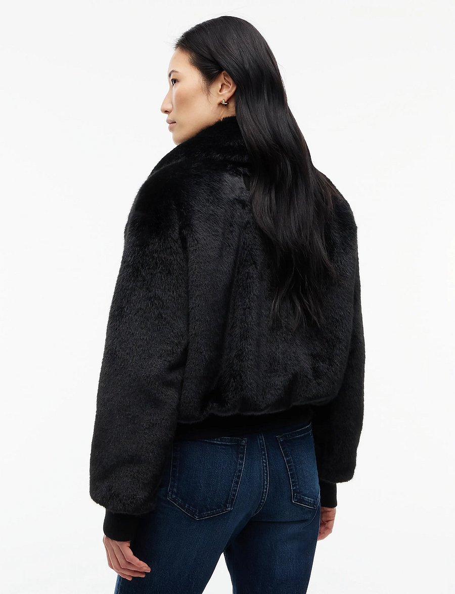 Tommy Jeans - TJW FAUX FUR JACKET EXT - kunstkarusnahk - black - 2