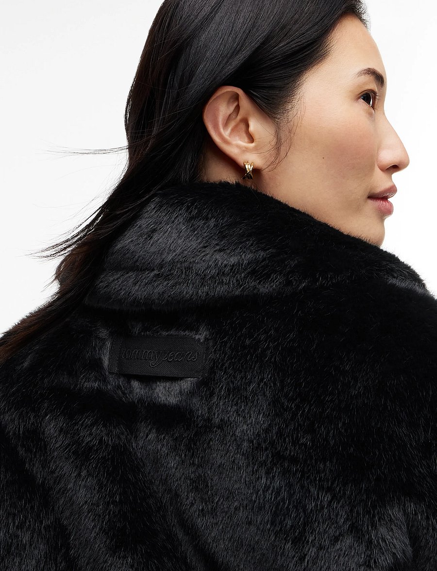 Tommy Jeans - TJW FAUX FUR JACKET EXT - kunstkarusnahk - black - 3
