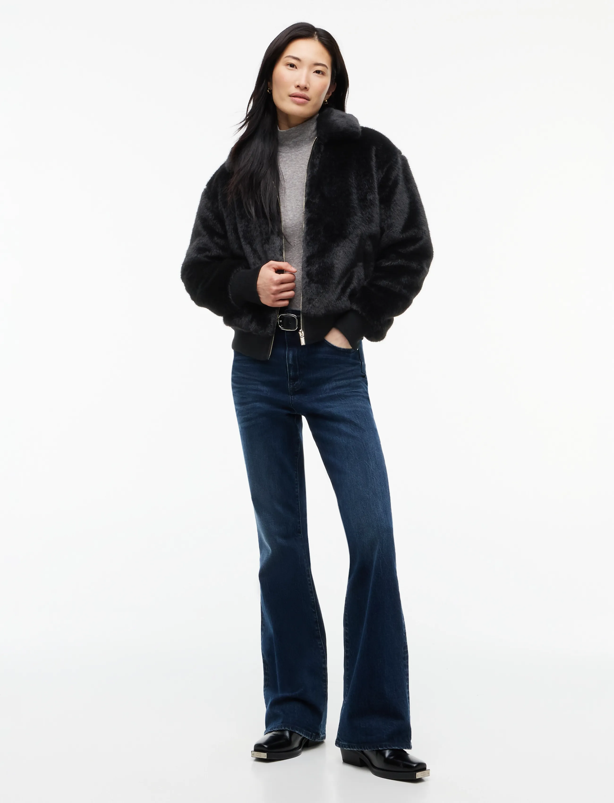 Tommy Jeans - TJW FAUX FUR JACKET EXT - kunstkarusnahk - black - 4