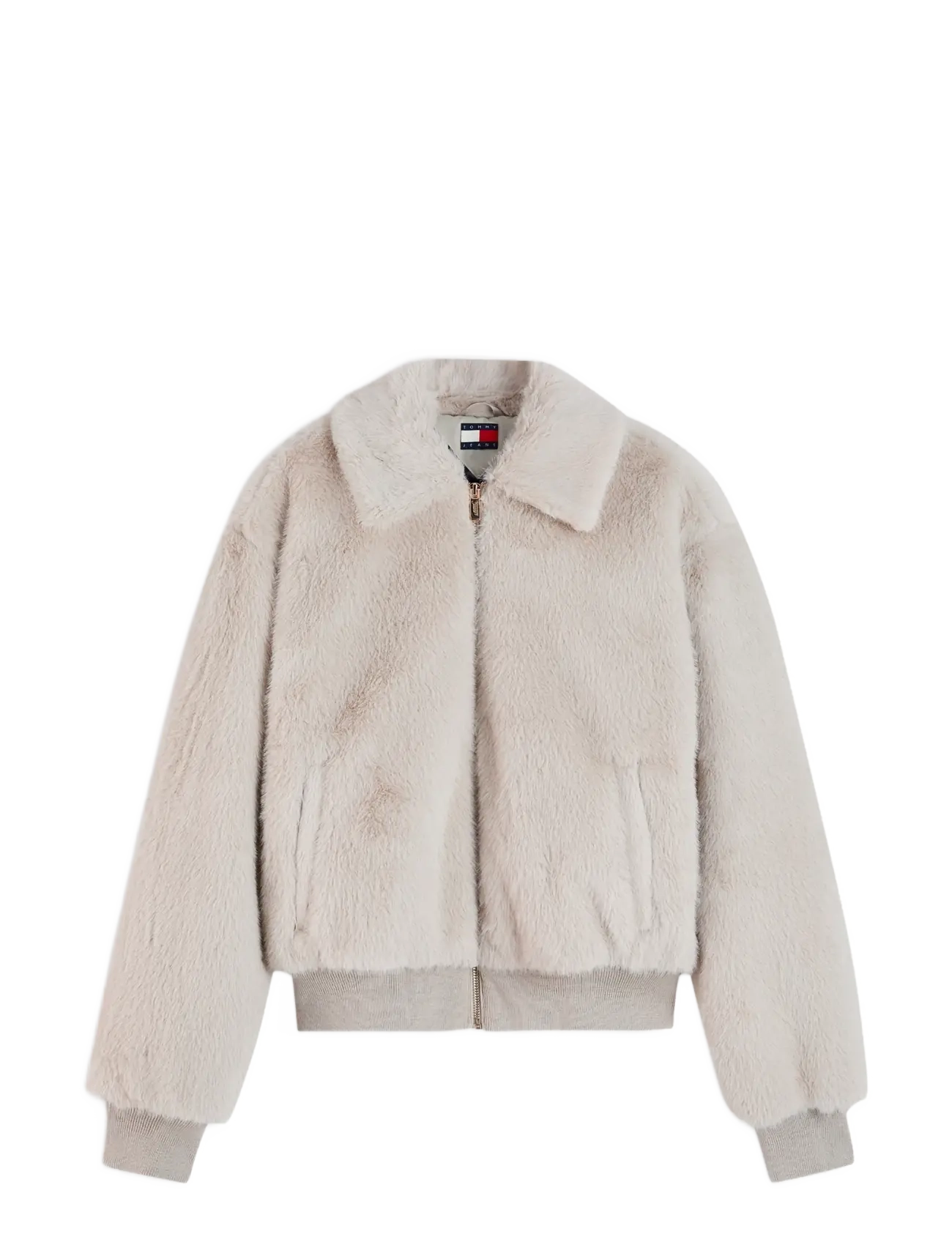 Tommy Jeans - TJW FAUX FUR JACKET EXT - limestone dust - 1