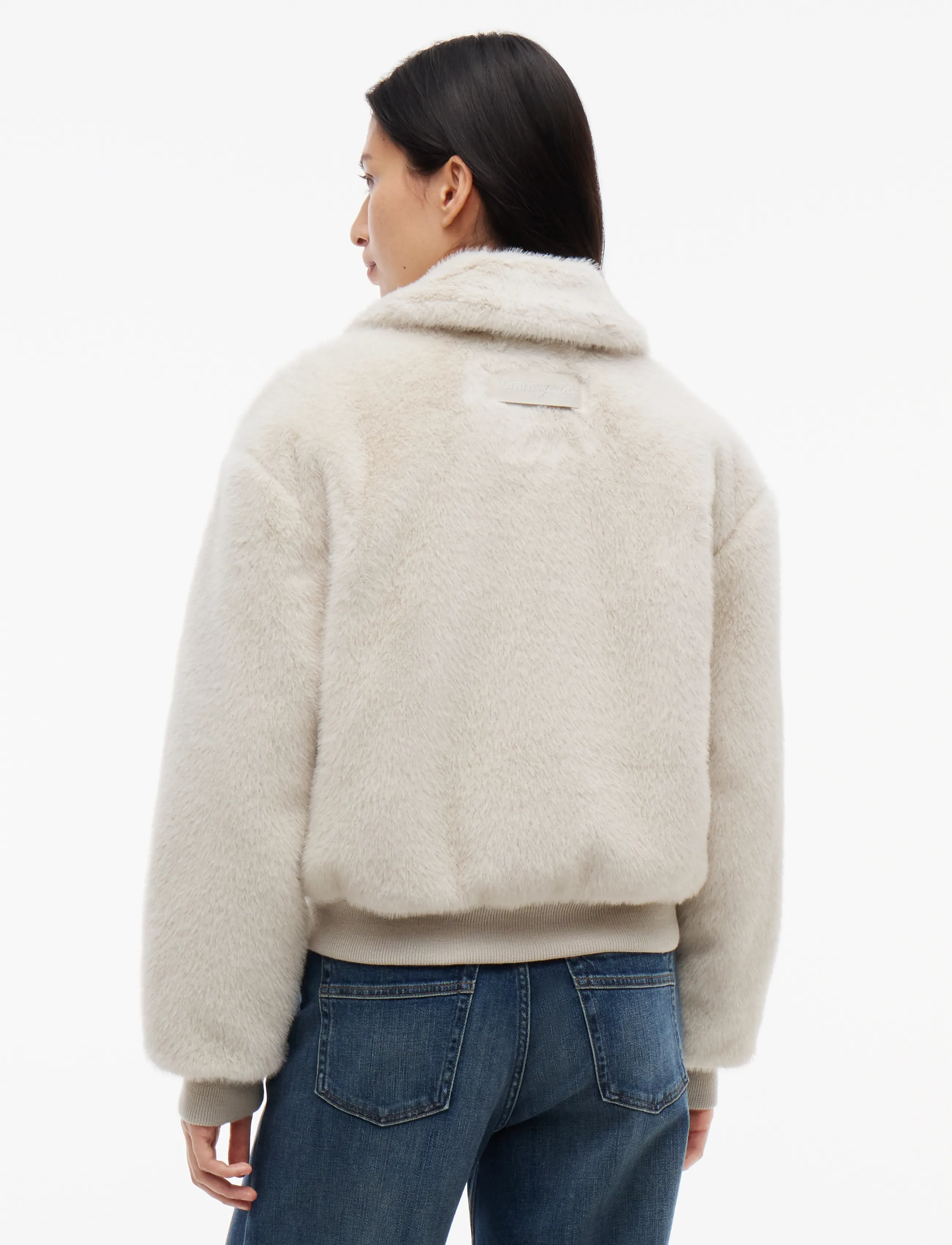 Tommy Jeans - TJW FAUX FUR JACKET EXT - limestone dust - 2
